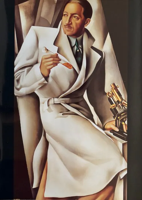 Tamara de Lempicka - “Doctor Boucard, 1929”. Gesigneerd in de plaat.