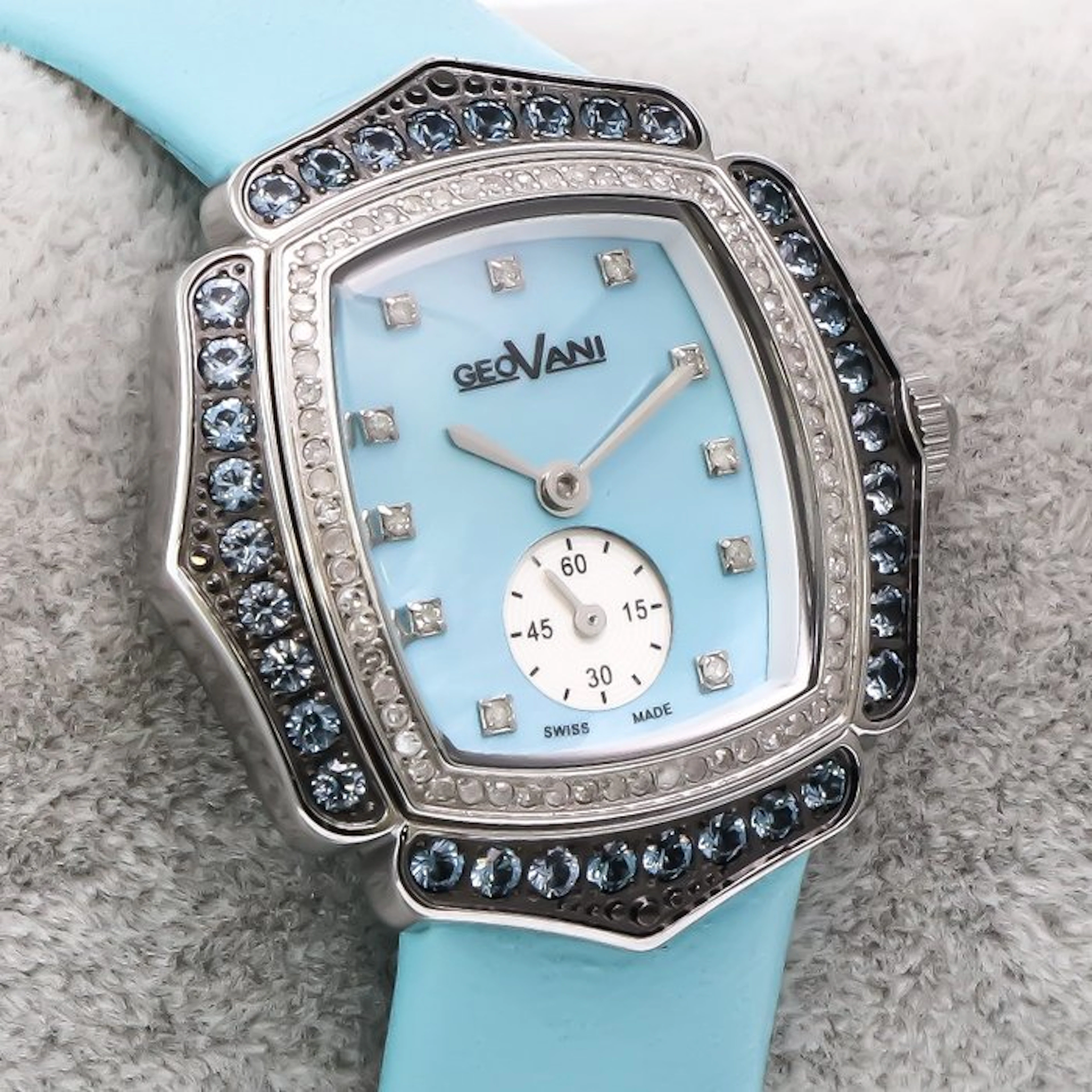 Geovani - Diamond Swiss Watch - GOL593-SL-D-9A - No...