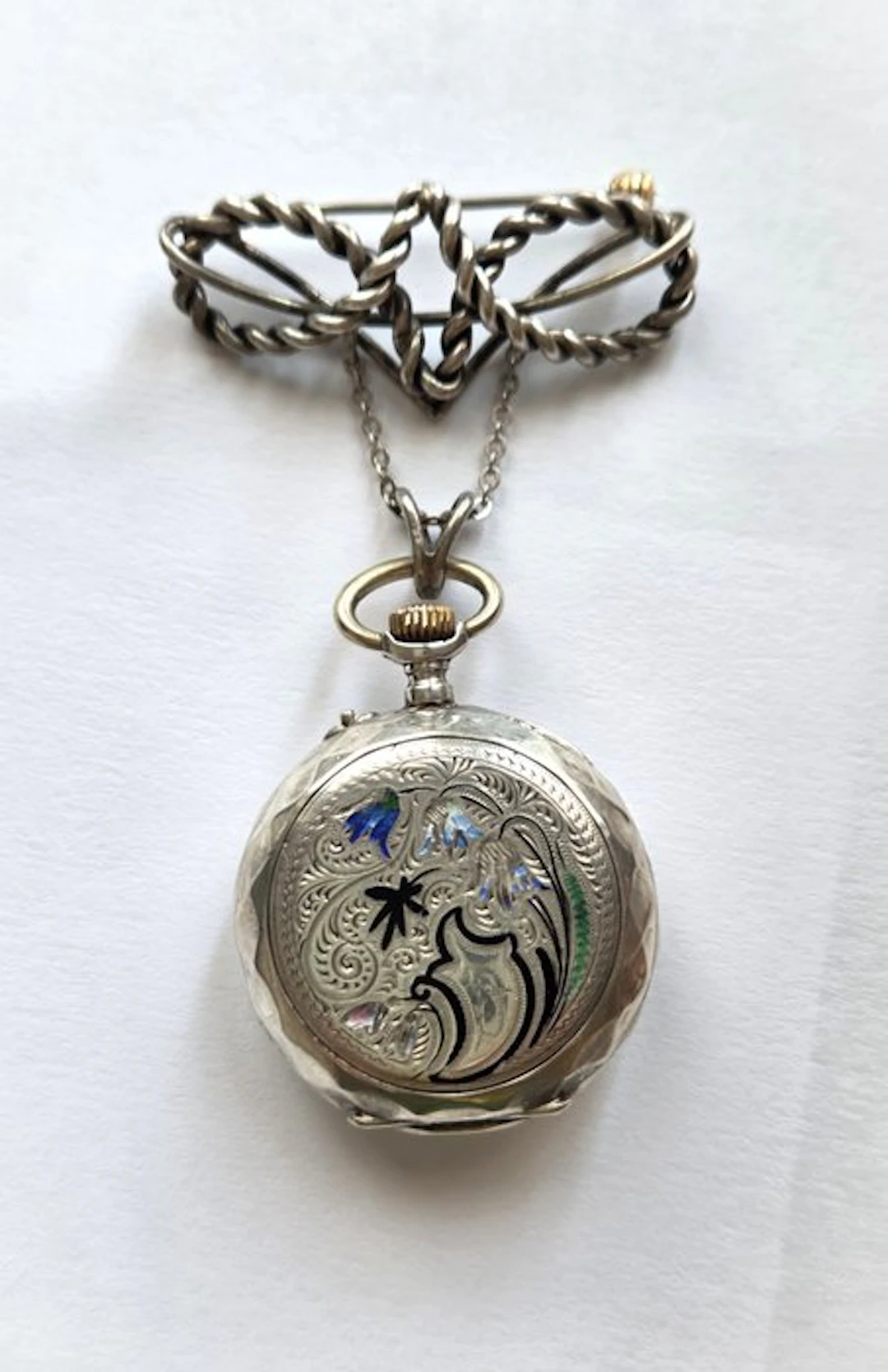 Silver - Brooch - Late 19th century era