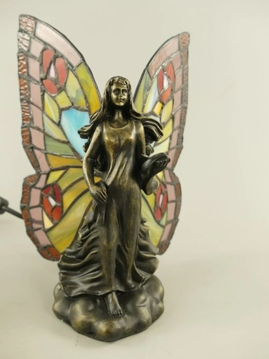 Tiffany Style - Table lamp - Glass, Brass, Bronze - Tiffany Women’s Frame