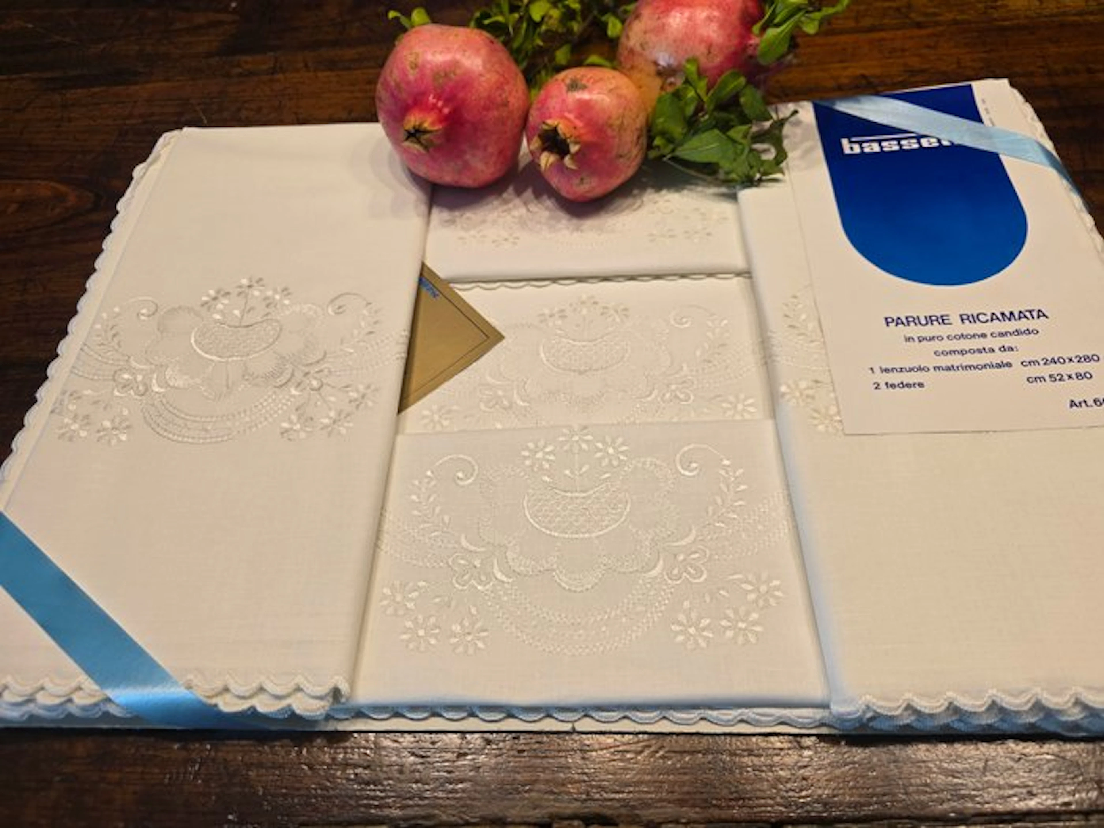 artigianato italiano - Bed sheet (3) - 280 cm - 240 cm - Ancient trousseaus