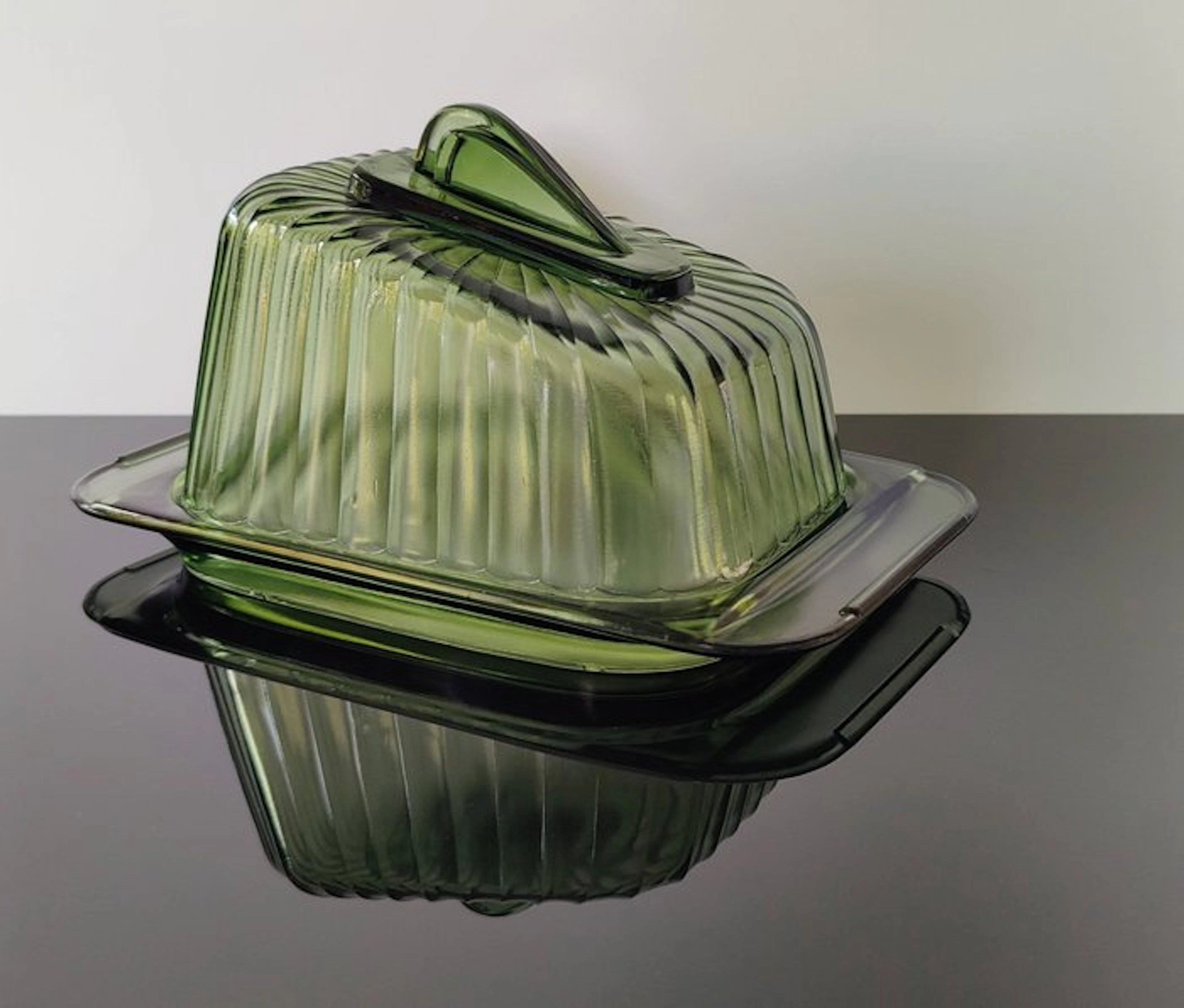 Royal Leerdam - A.D. Copier - Butter dish - Glass
