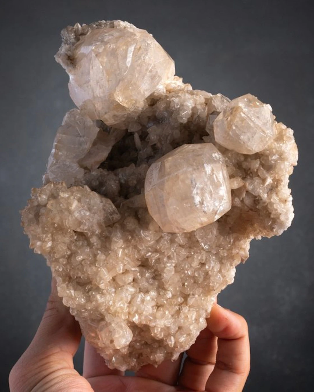 MUSEUM SIZED CALCITE from spain - Height: 16 cm - Width: 13.1 cm- 1231 g - (1)