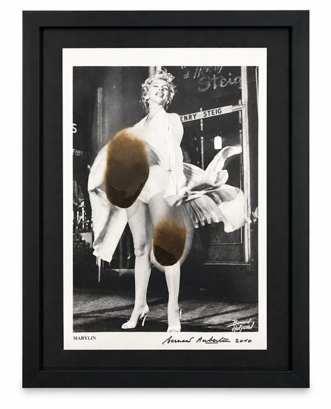 Bernard Aubertin (1934-2015) - Affiche brûlée - Marilyn Monroe