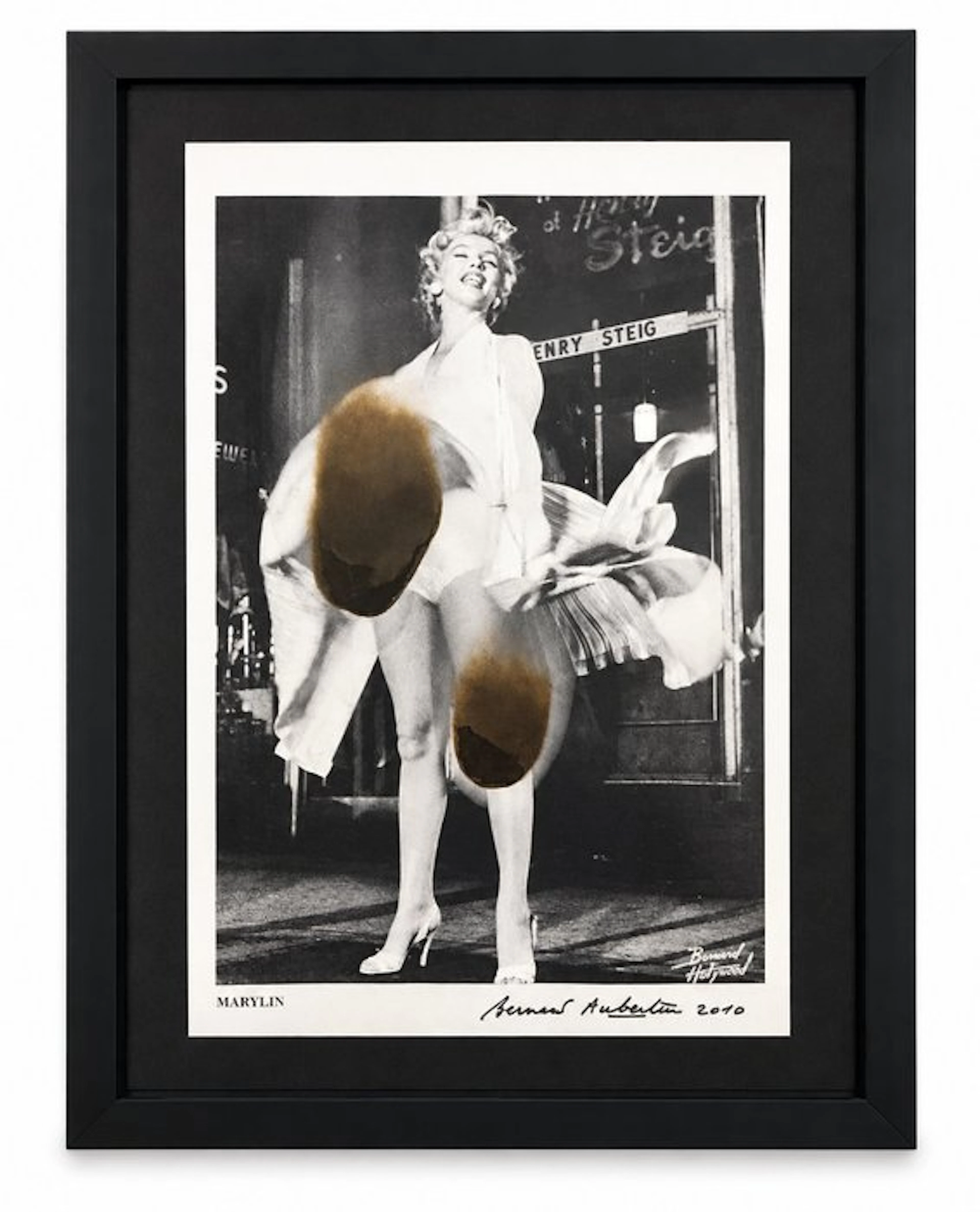 Bernard Aubertin (1934-2015) - Affiche brûlée - Marilyn Monroe