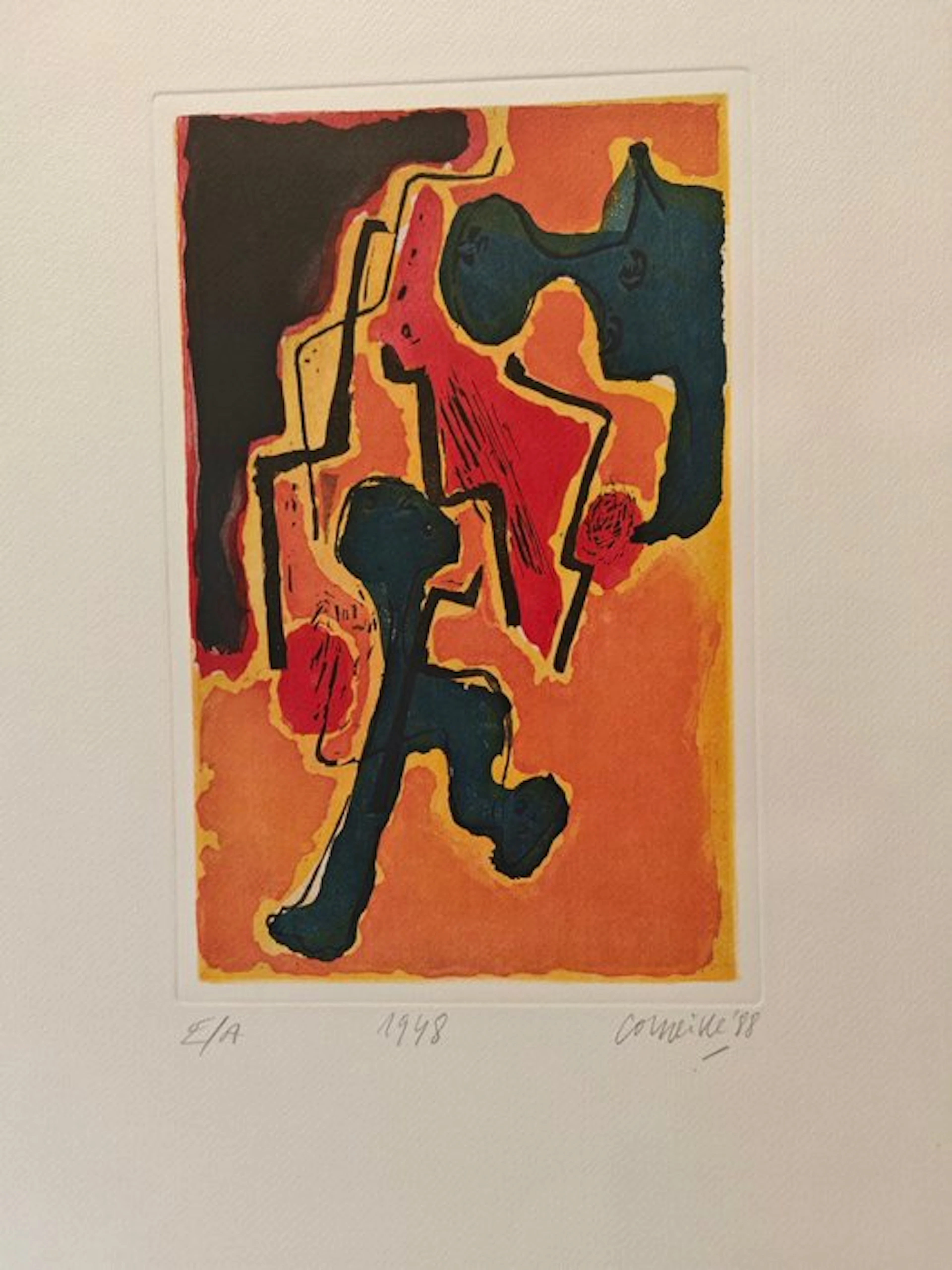 Corneille (1922-2010) - Senza titolo (Dalla cartella "1948")