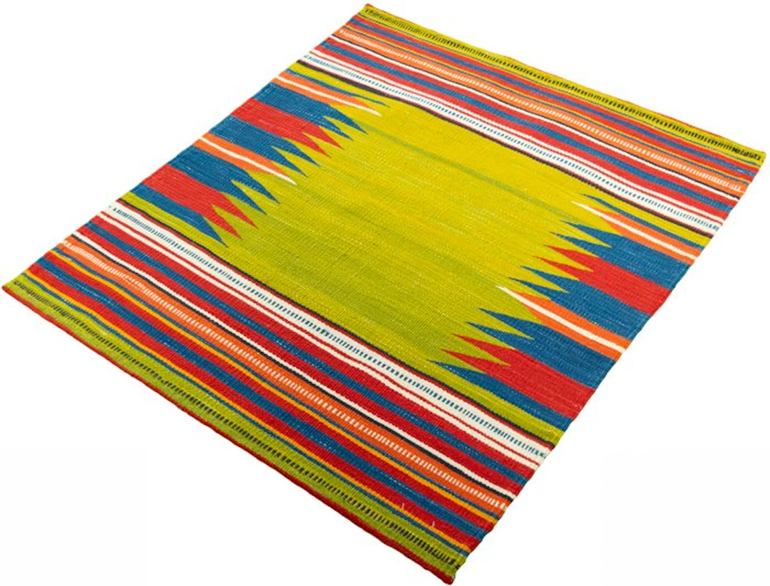 Handwoven Designer Kilim - New - Kelim - 98 cm - 88 cm