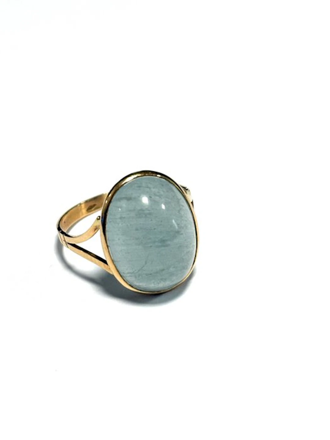No reserve price - Ring - 14 kt. Rose gold Natural gemstone - Ancestor's Moon