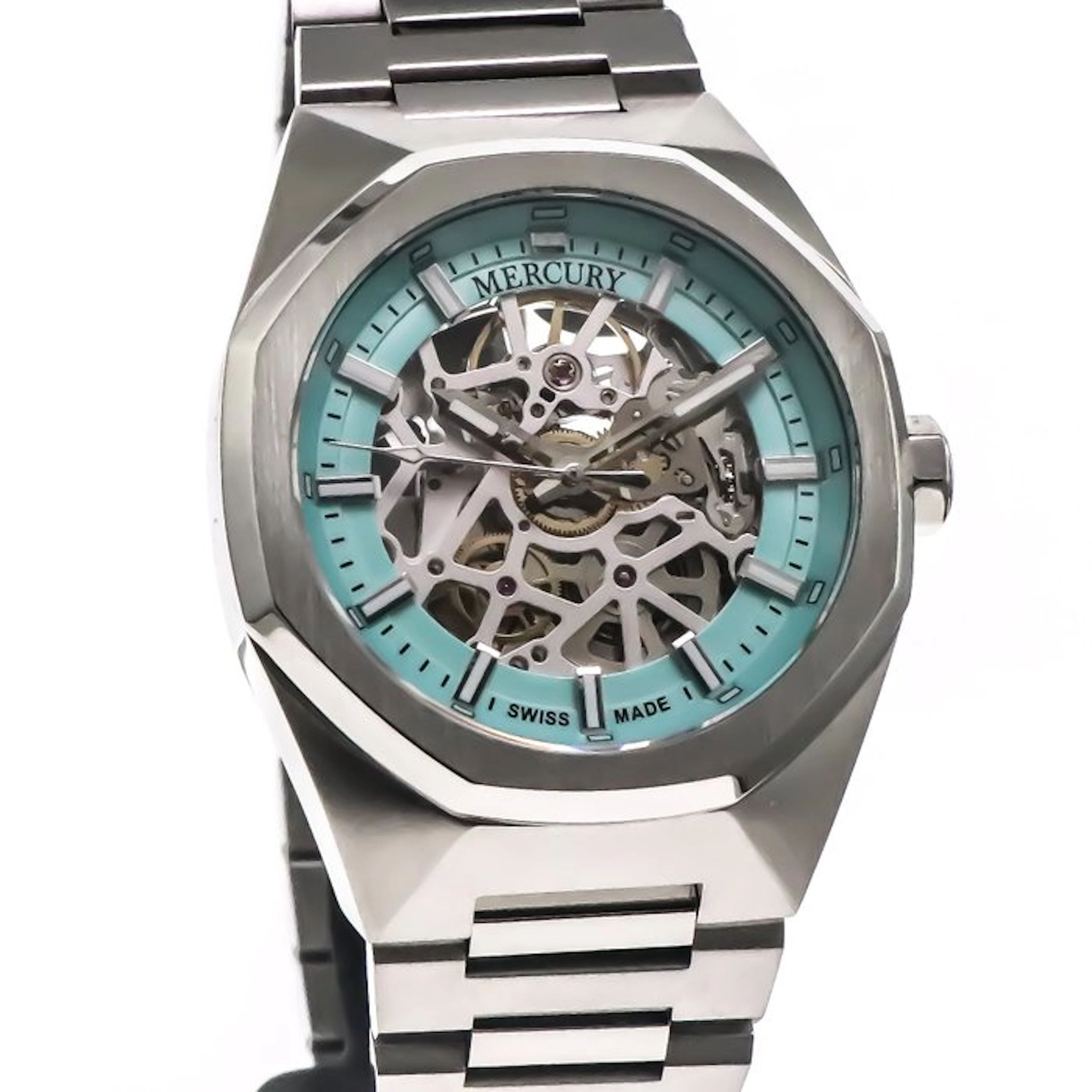 Mercury - Skeleton Automatic Swiss Watch - MEA491SK-SS-9A...