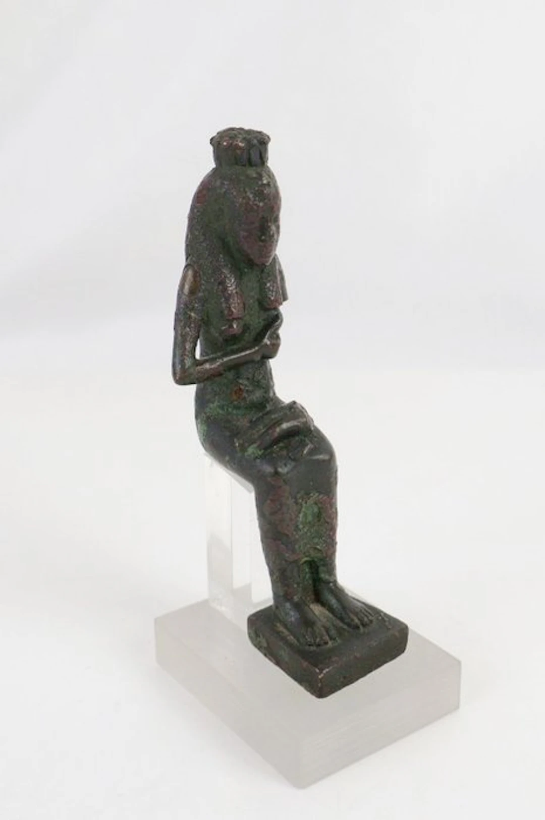 Ancient Egypt, Late Period Bronze Isis Lactans 13,50 cm