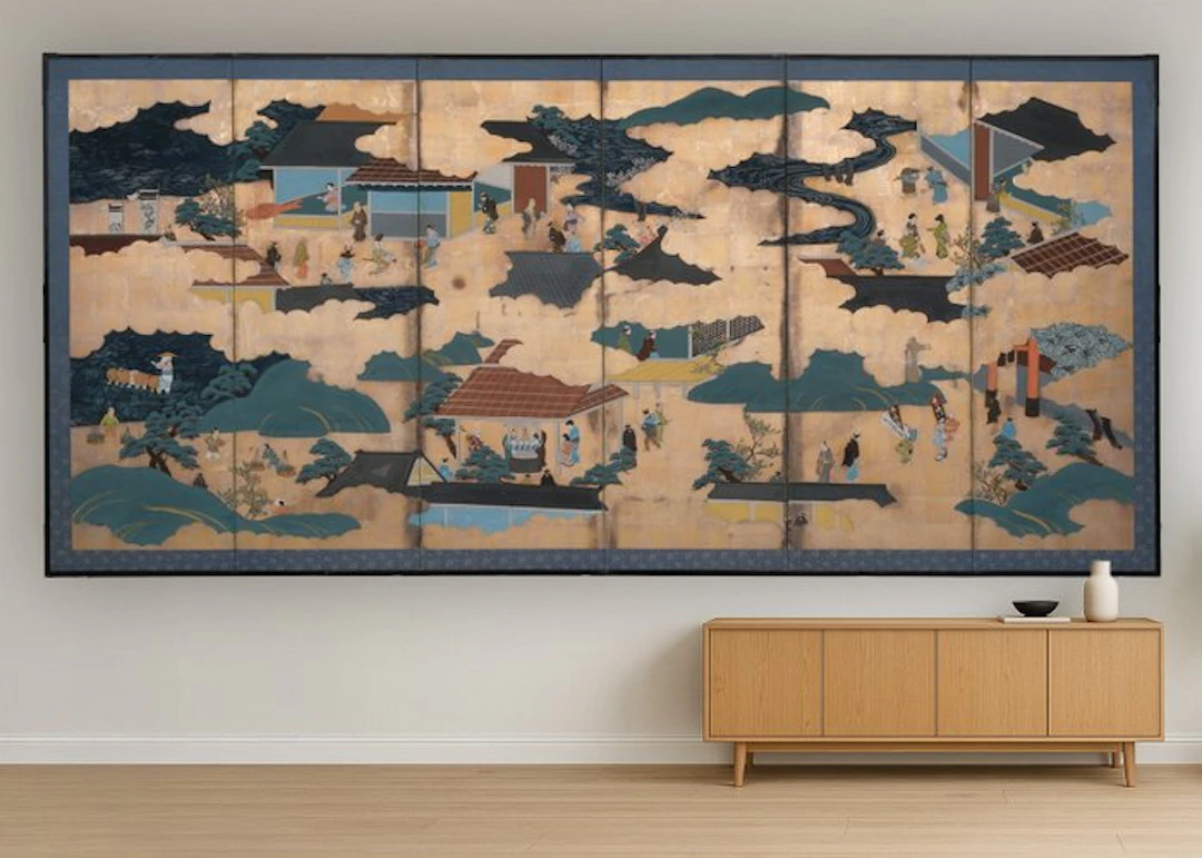 Folding screen 屏風 (byôbu) - Paper