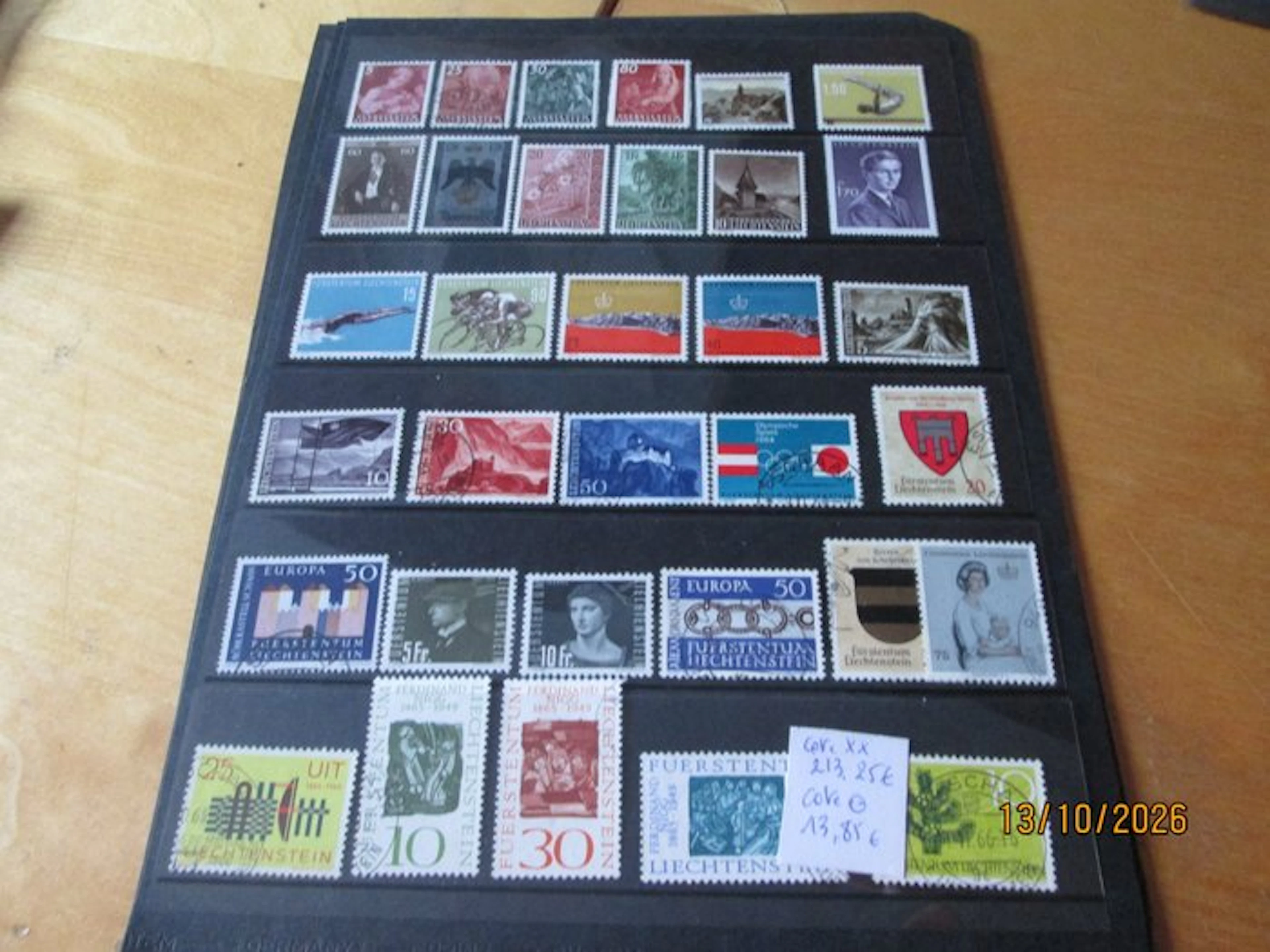 Europe 1945/1990 - selection of semi-modern stamps - yvert et tellier 2015