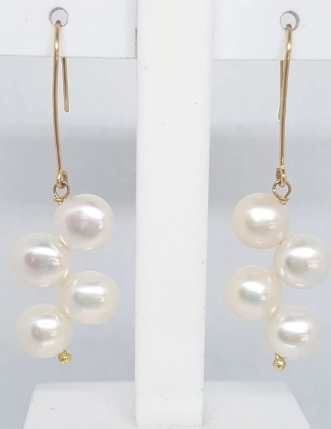 Earrings - 18 kt. Yellow gold Pearl