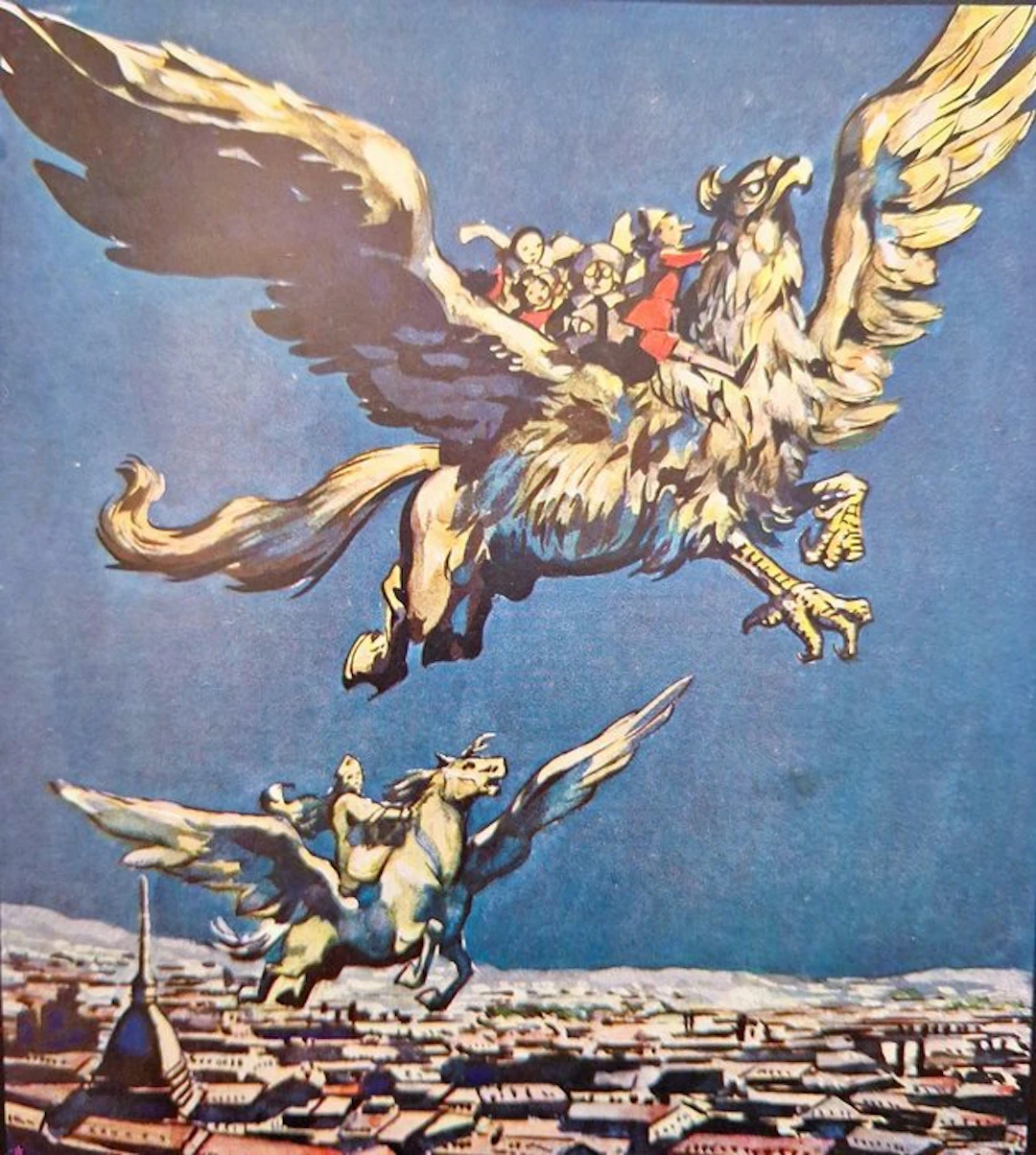 Antonelli / Mussino - Due Bimbi nella Luna. Romanzo Fantastico - 1932