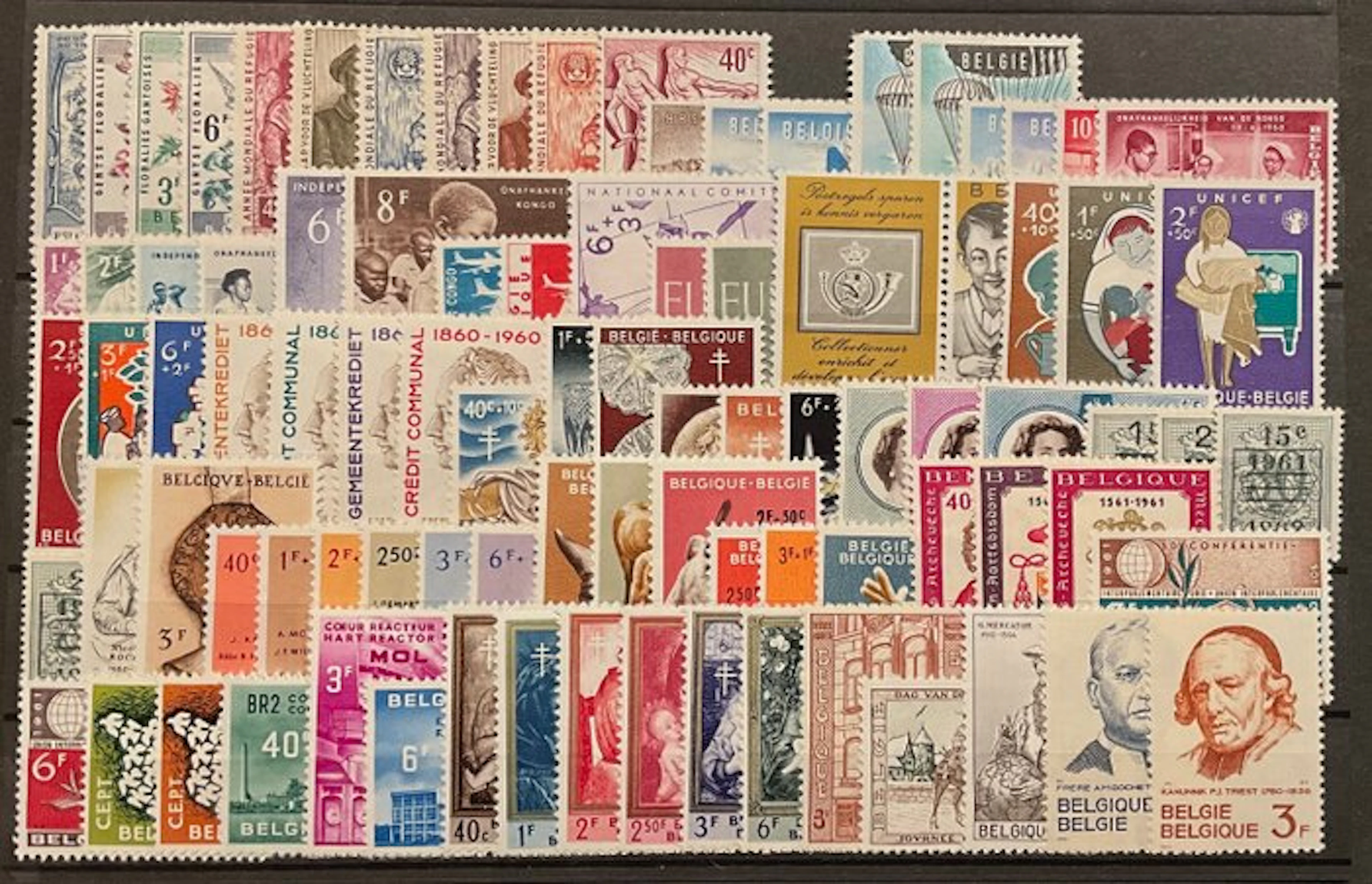 Belgium 1960/1969 - 1960s: complete collection of stamps and blocks