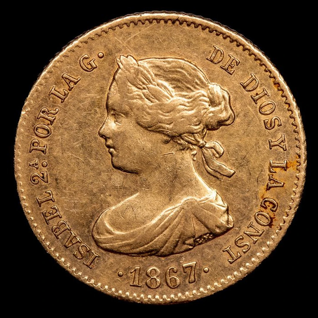 Spain. Isabel II. 4 Escudos 1867 - Madrid
