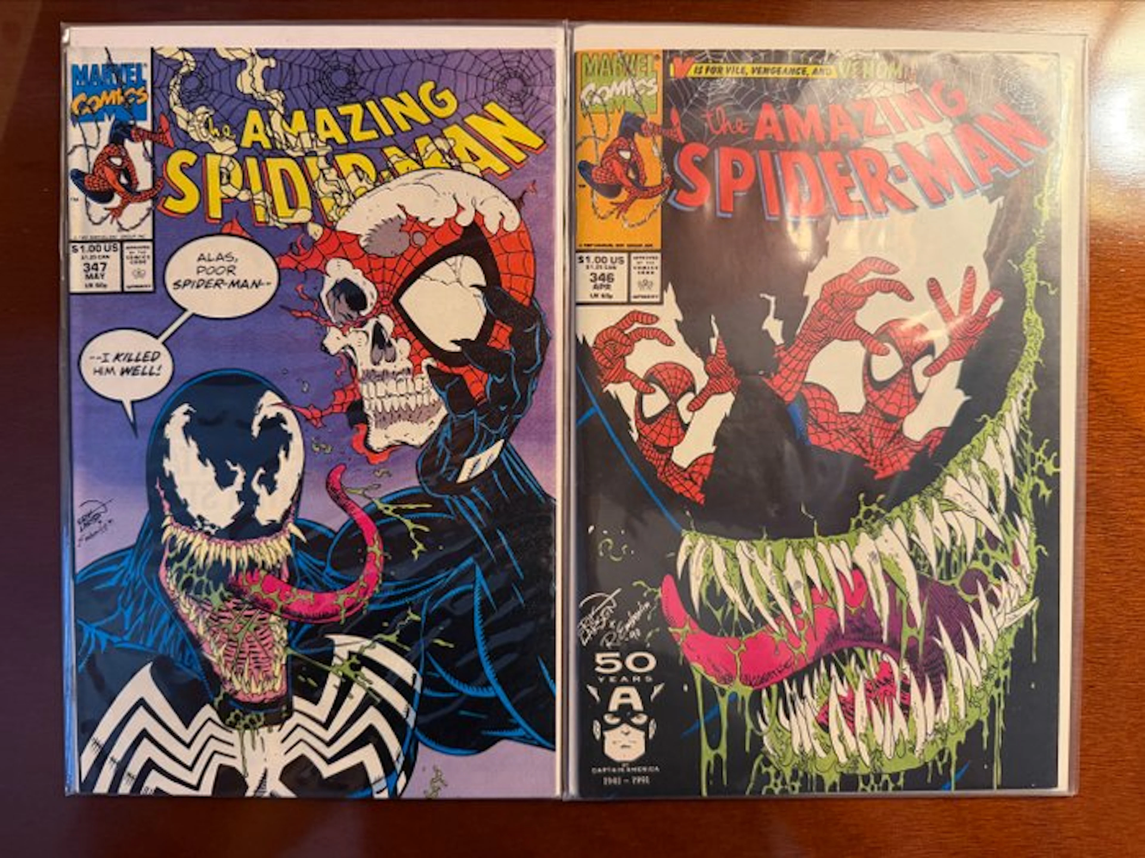 The Amazing Spider-Man 346 & 347 - The Amazing Spider-Man - 2 Comic - 1991/1991