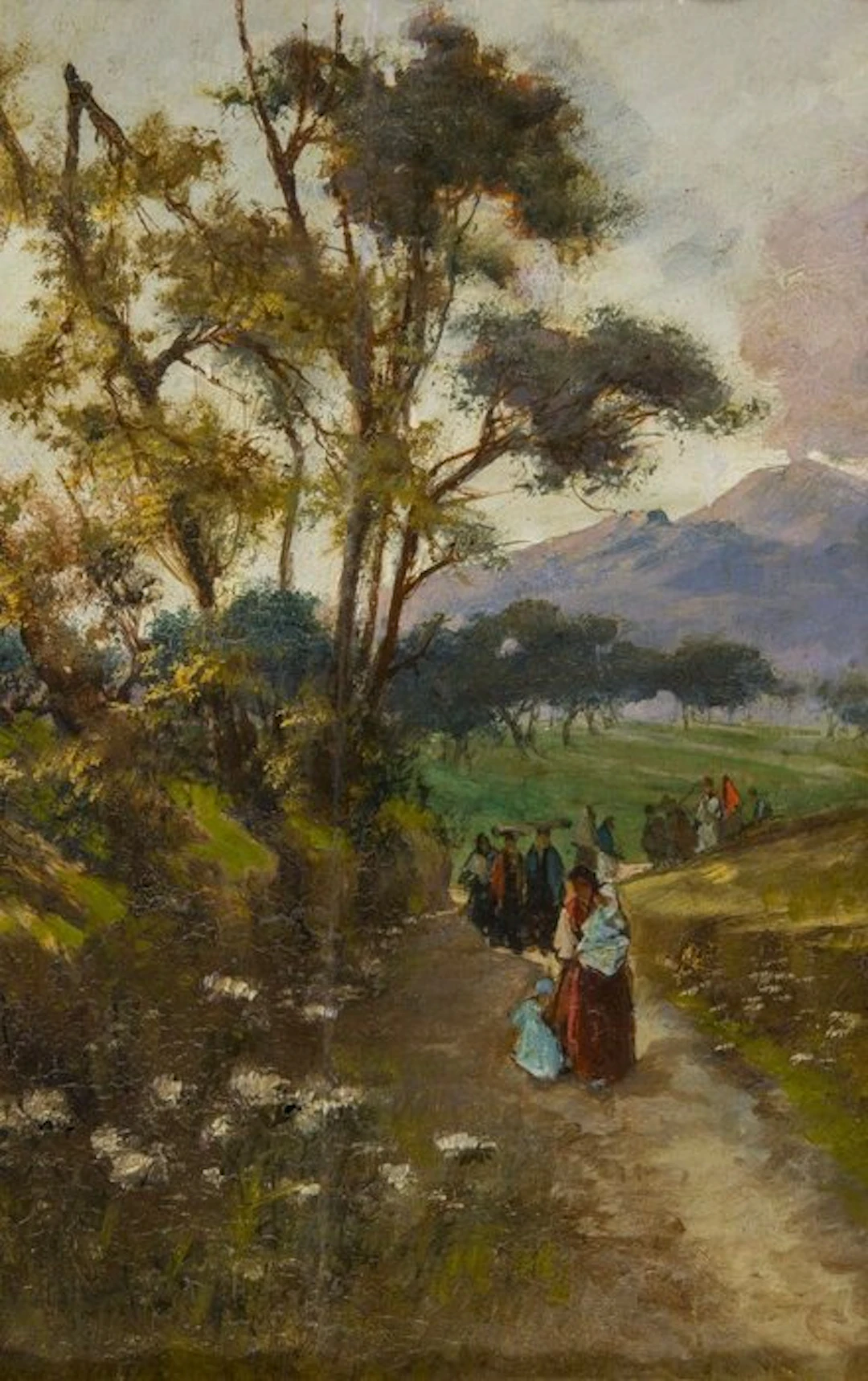 Jean-Baptiste Camille Corot (1796–1875), Circle of - Neapolitan landscape