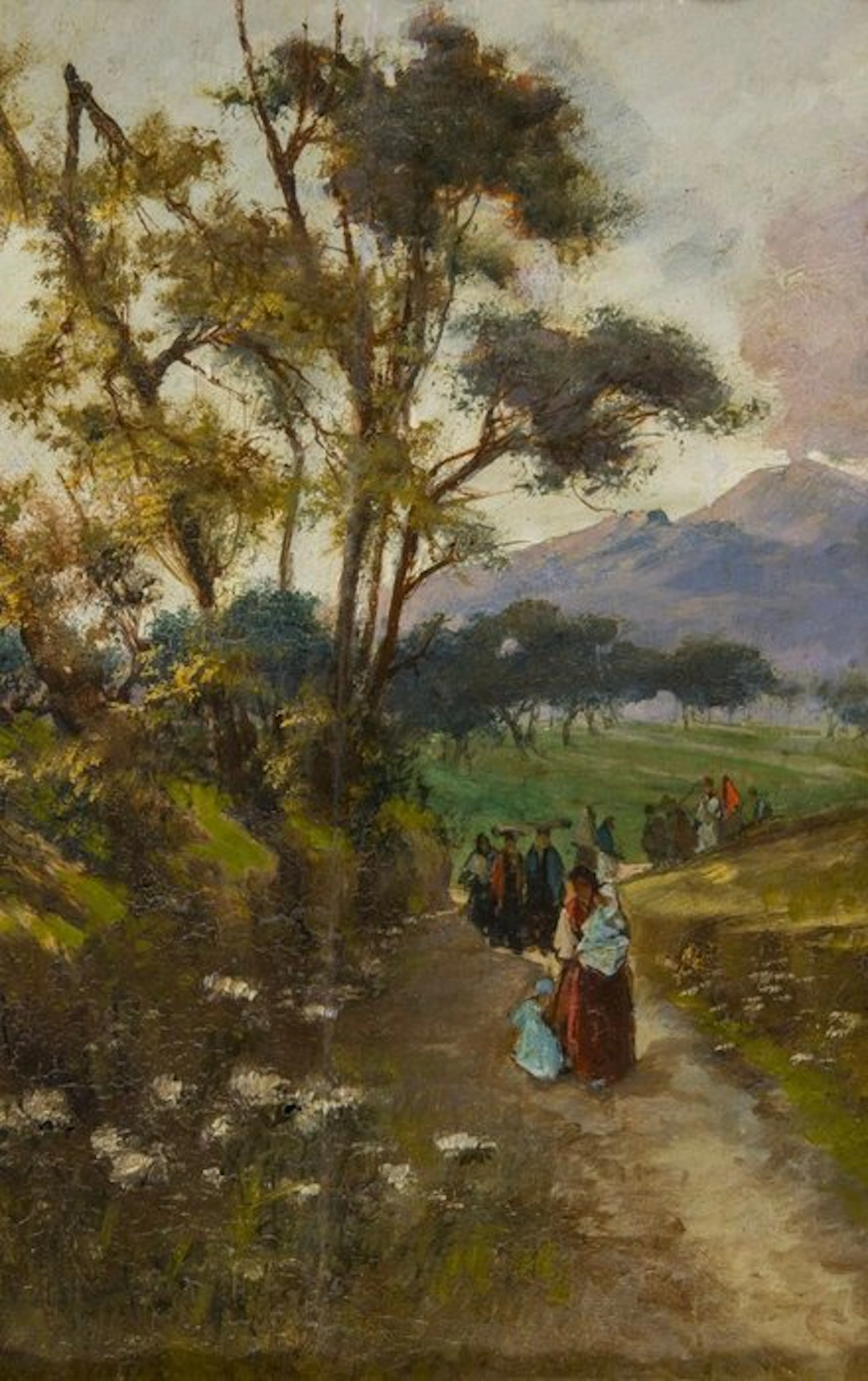 Jean-Baptiste Camille Corot (1796–1875), Circle of - Neapolitan landscape