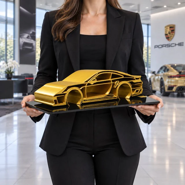 Porsche 911 Turbo S - 1/12 Scale - Car Sculpture - 06/30...
