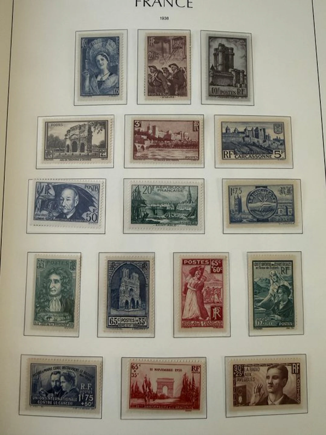 France - Complete year "1938" (including Ader
