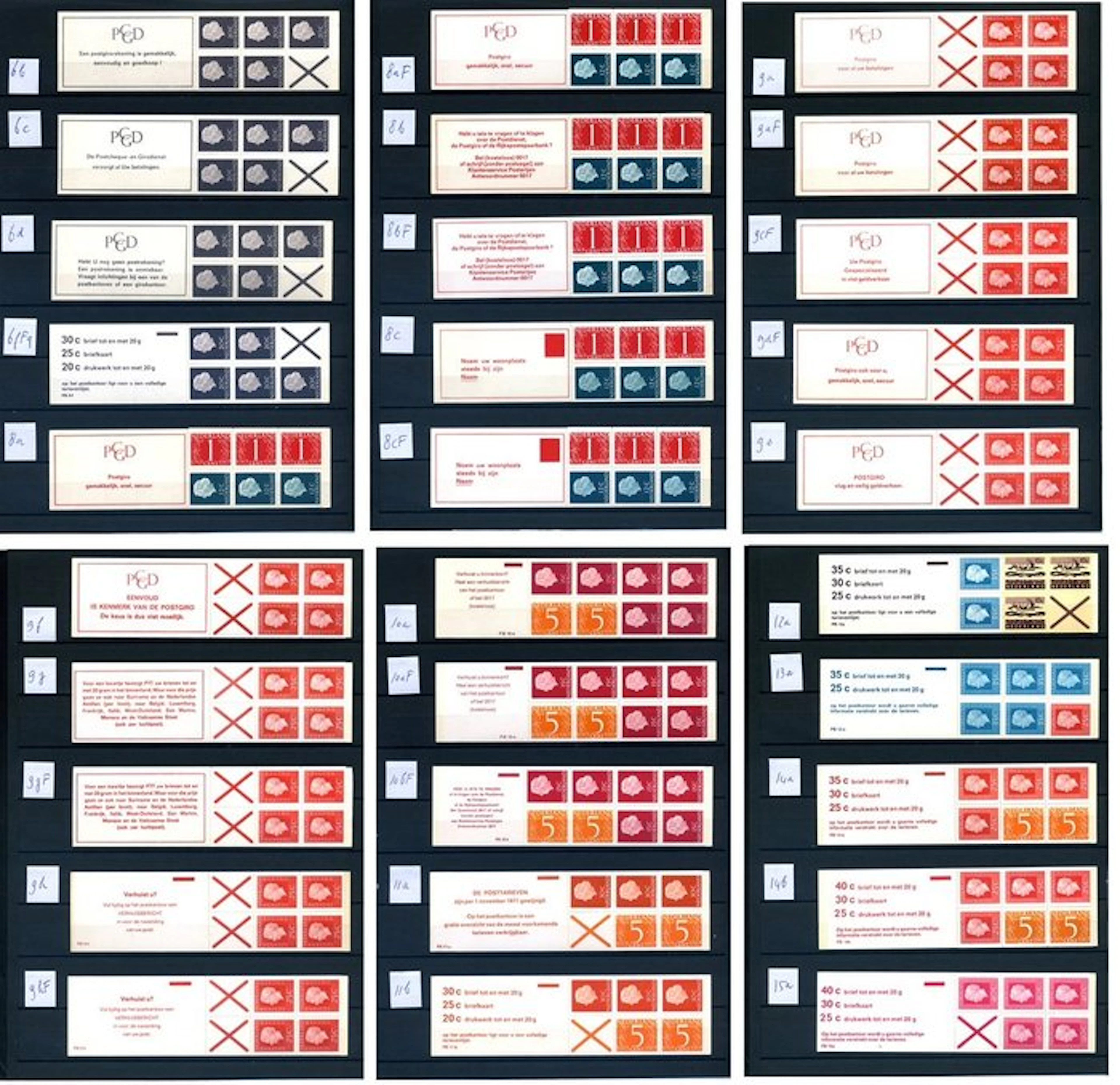 Netherlands 1966/1973 - Collection of better stamp booklets.