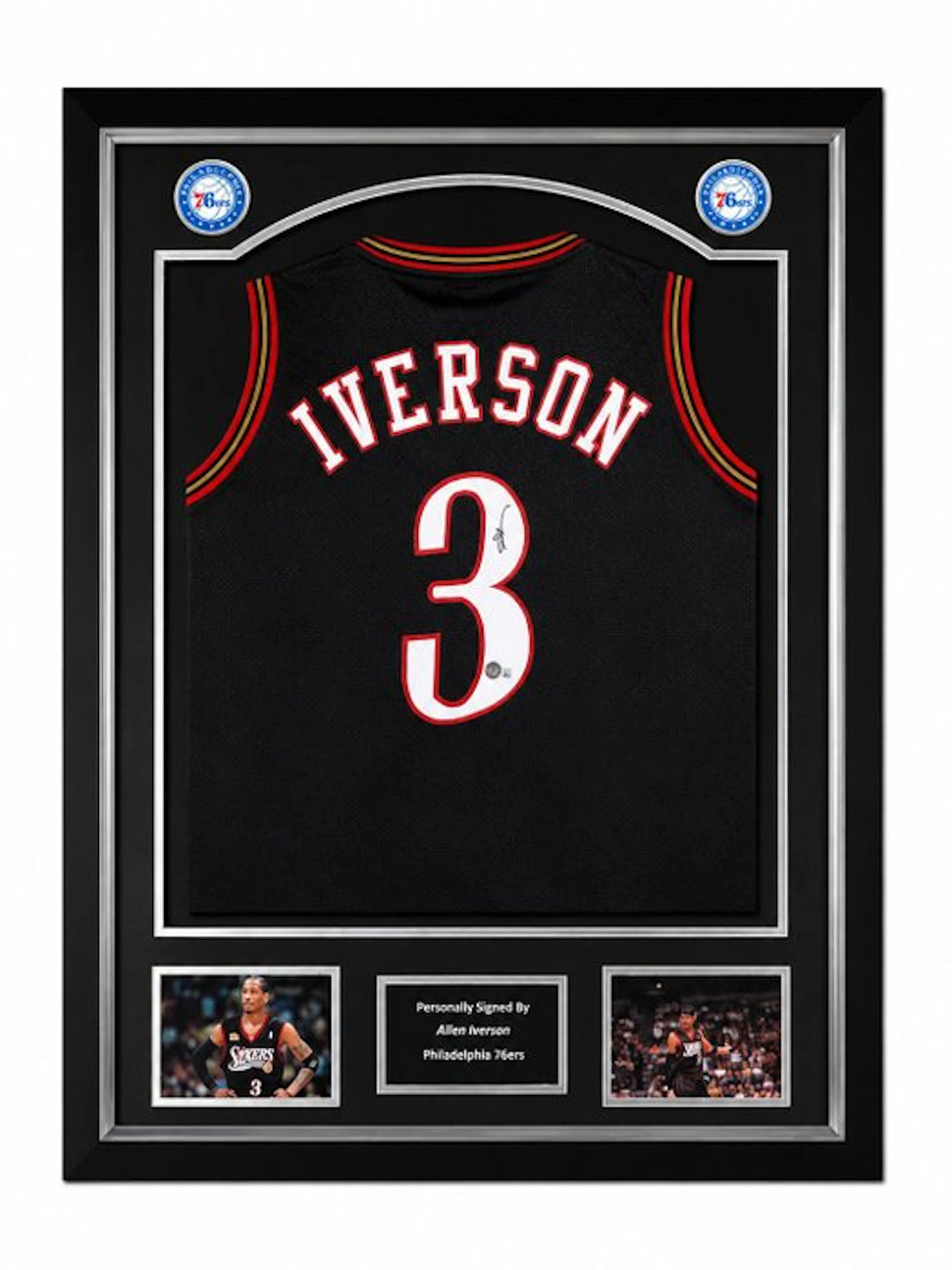 Philadelphia 76ers - NBA - Allen Iverson - Premium Frame - NBA Jersey