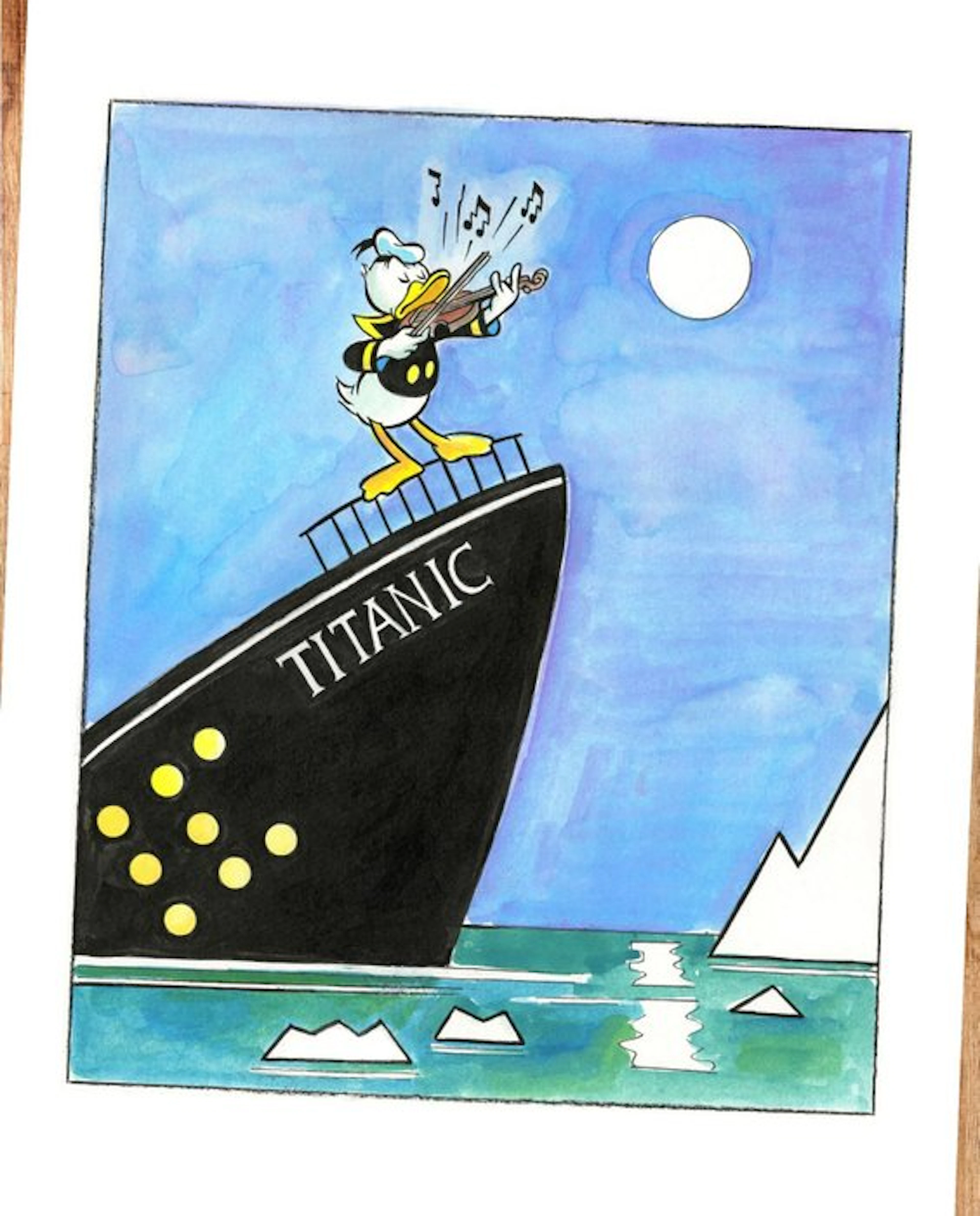 Tony Fernandez - Donald Duck Inspired by Titanic - The...