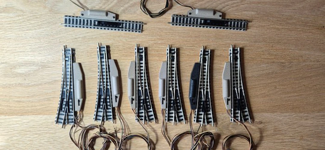Fleischmann N - 9170 - 9171 - 9114 - Model train tracks (8)