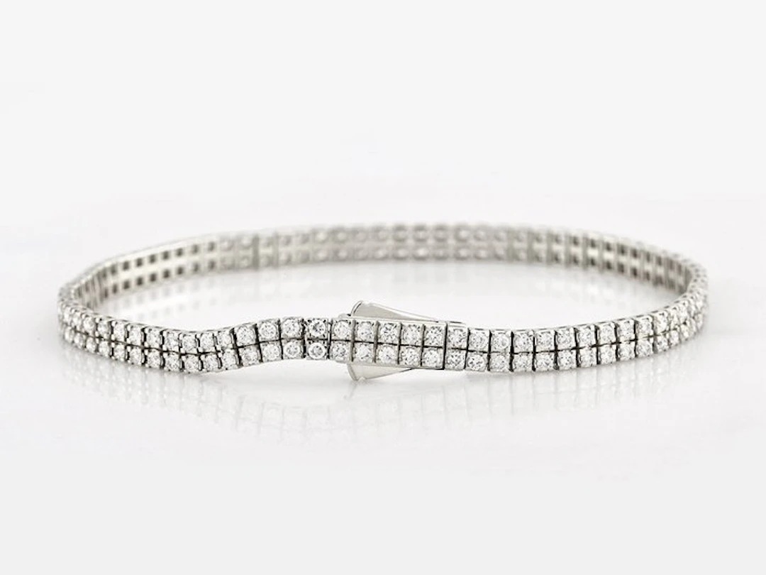 Bracelet - 14 kt. White gold - 2.95ct. tw. Diamond (Lab-grown)