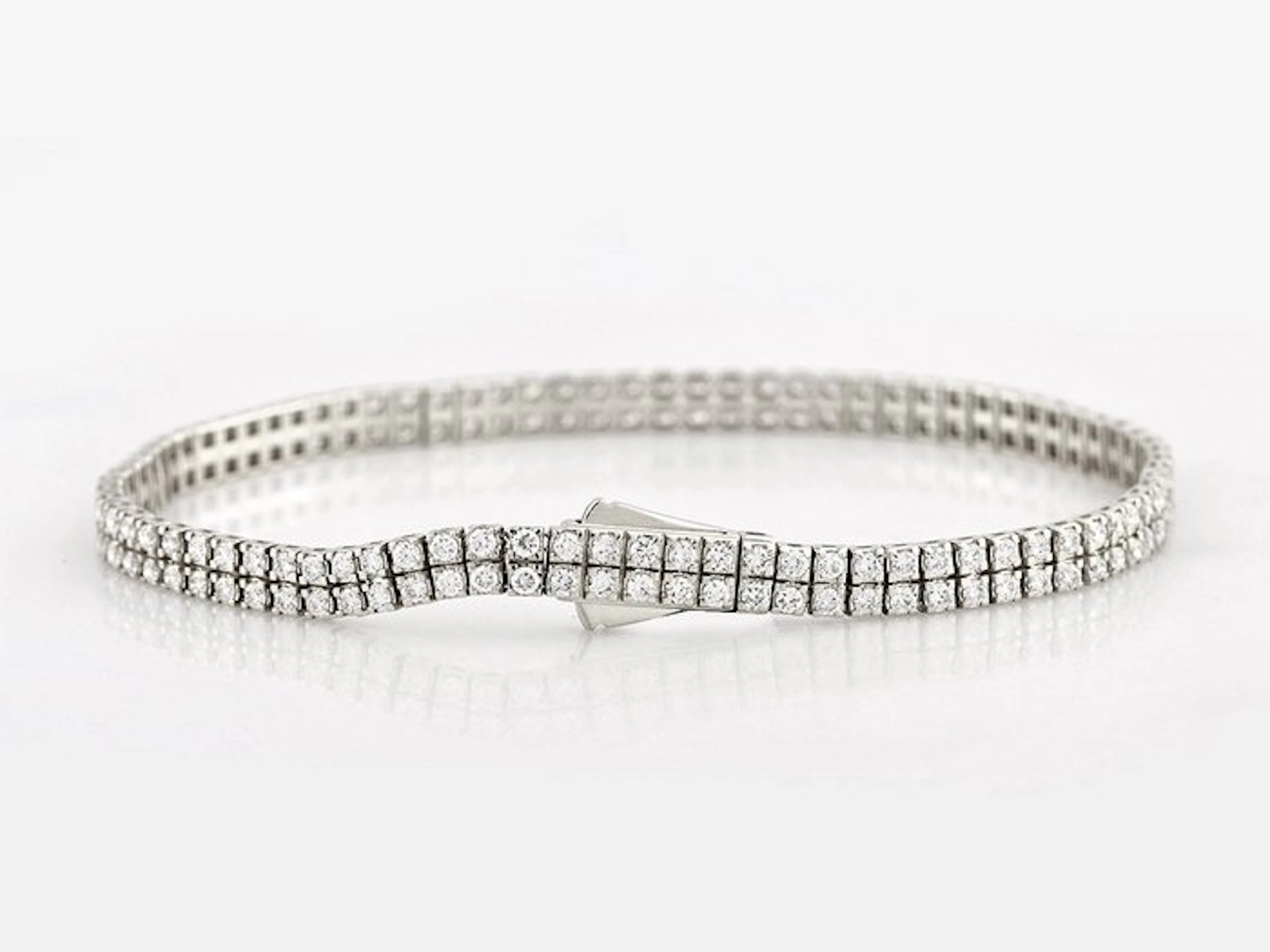 Bracelet - 14 kt. White gold - 2.95ct. tw. Diamond (Lab-grown)