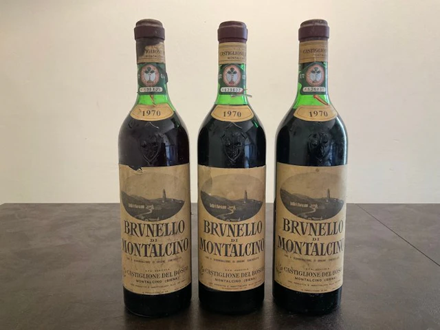 1970 Castiglione del Bosco - Brunello di Montalcino - 3 Bottles (0.72L)