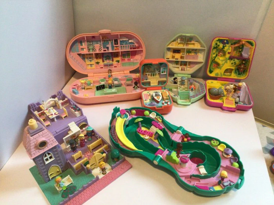 Bluebird - Figure - Polly Pocket verzamelset Bluebird (6) - Plastic