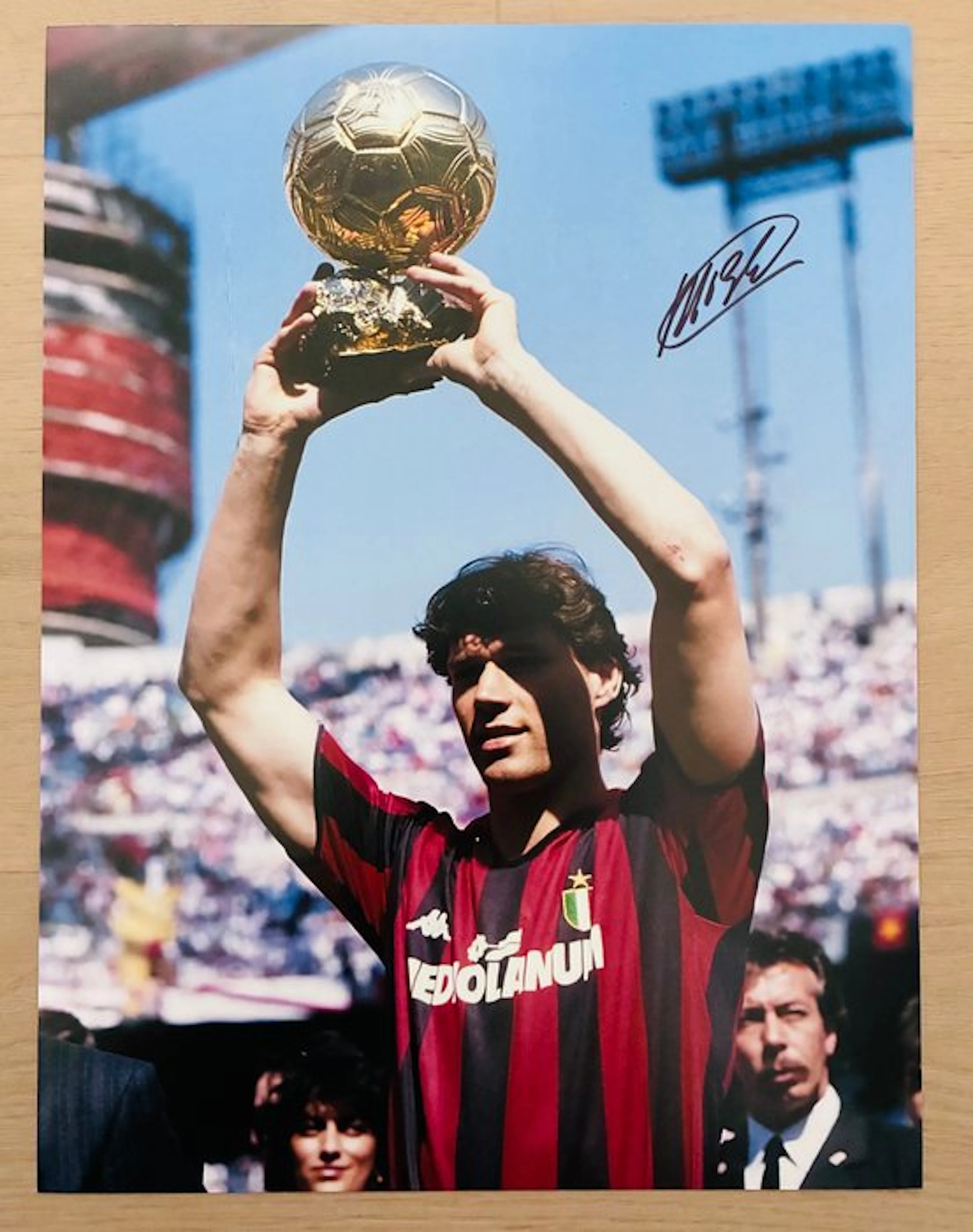 Marco van Basten - Hand Signed – Ballon d'Or Winner Photo