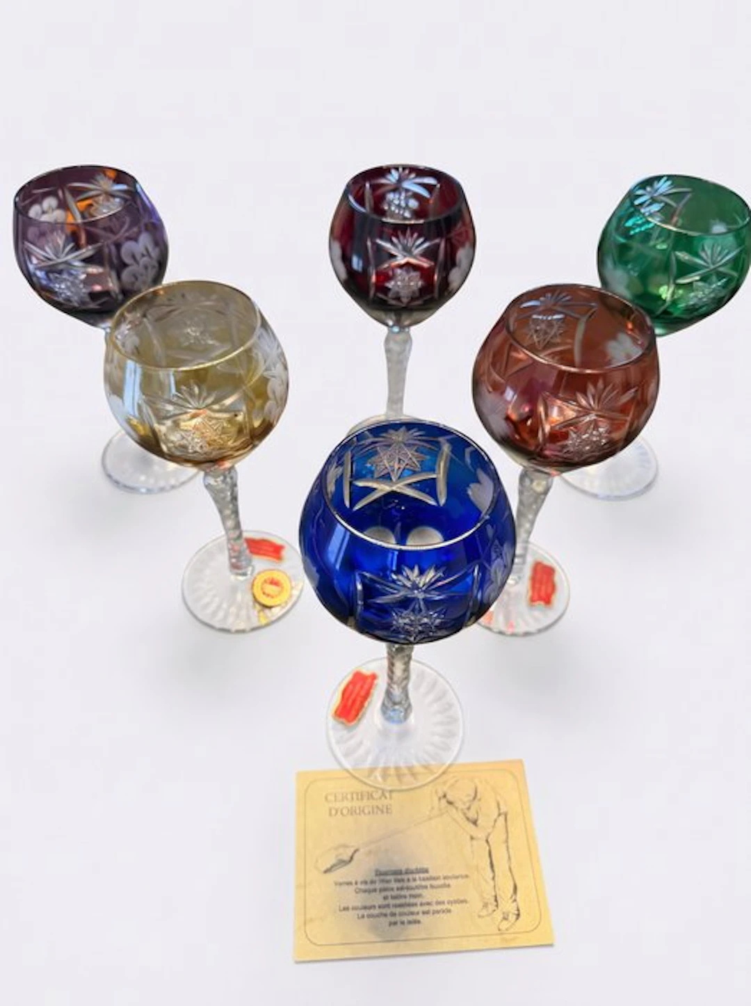Wine glass (6) - Crystal - Roemer crystal Lorraine