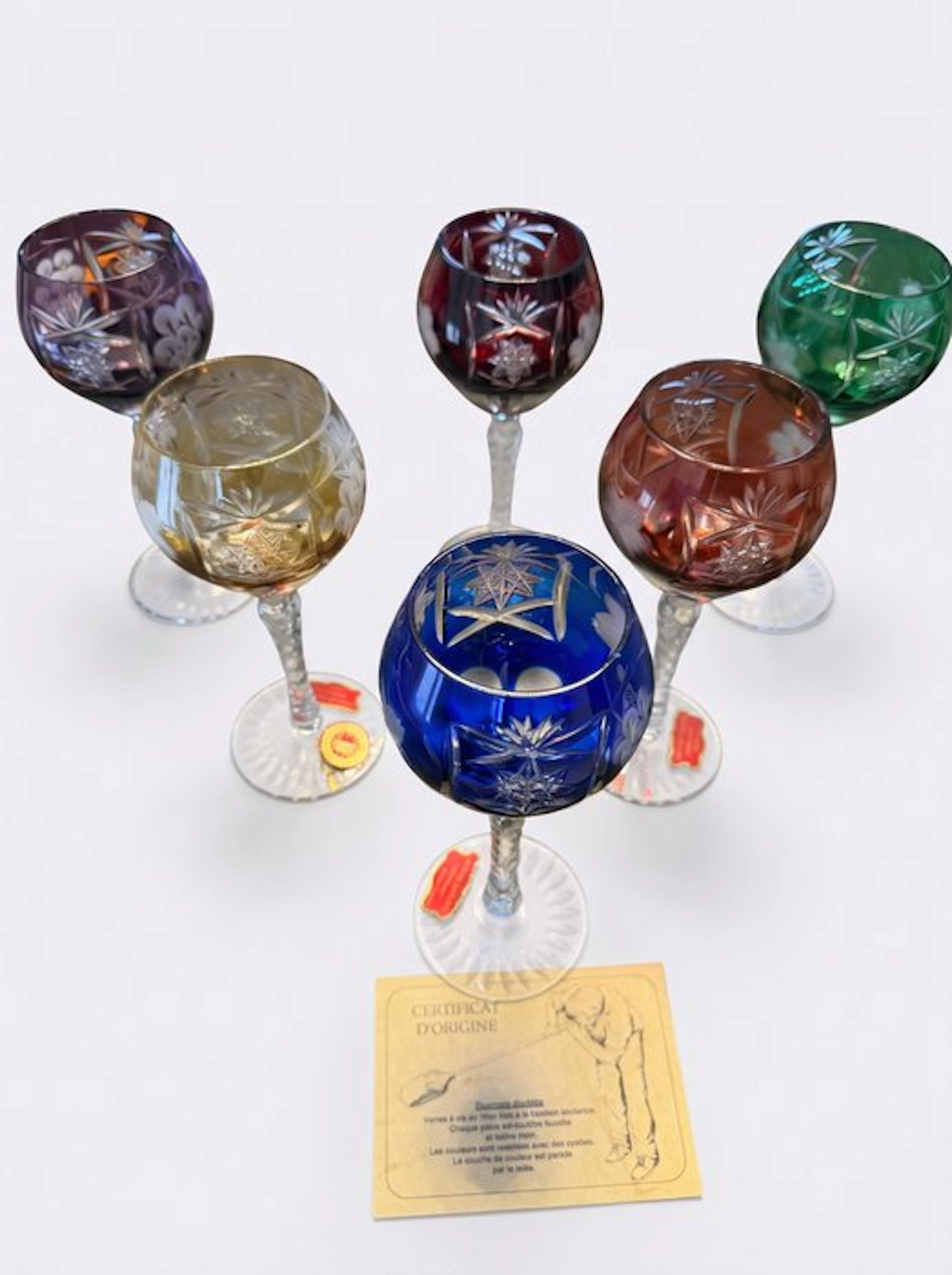 Wine glass (6) - Crystal - Roemer crystal Lorraine