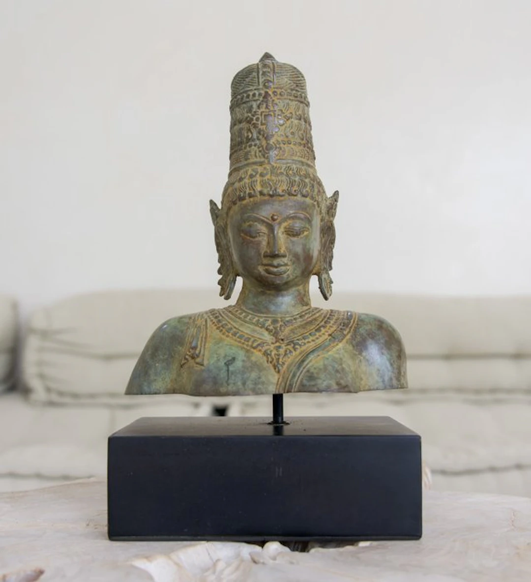 Sculpture, NO RESERVE PRICE - Buddha Sculpture - 28 cm - Bronze