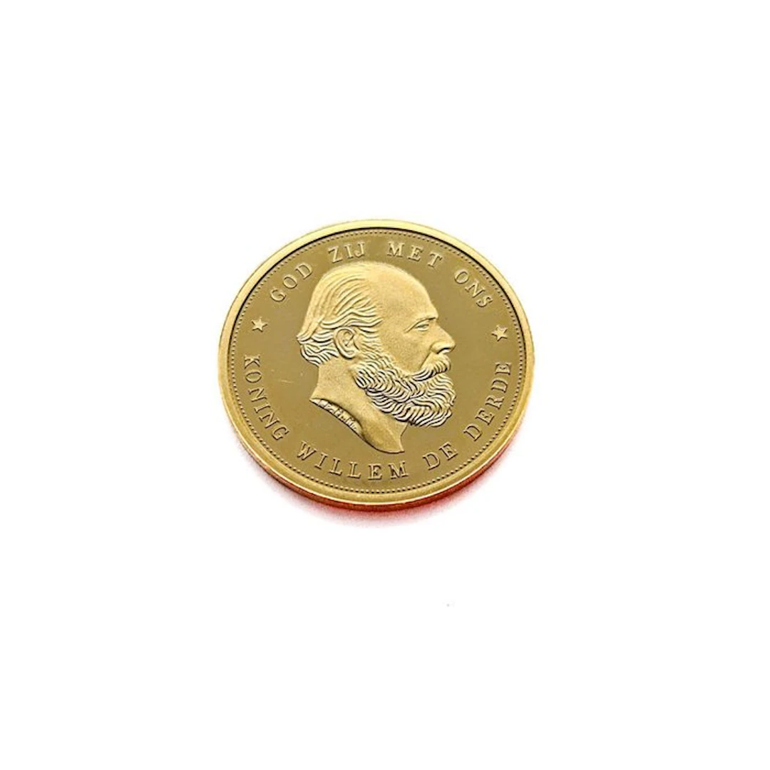 Netherlands. 10 Gulden 1879 Overslag - Willem III - Naslag