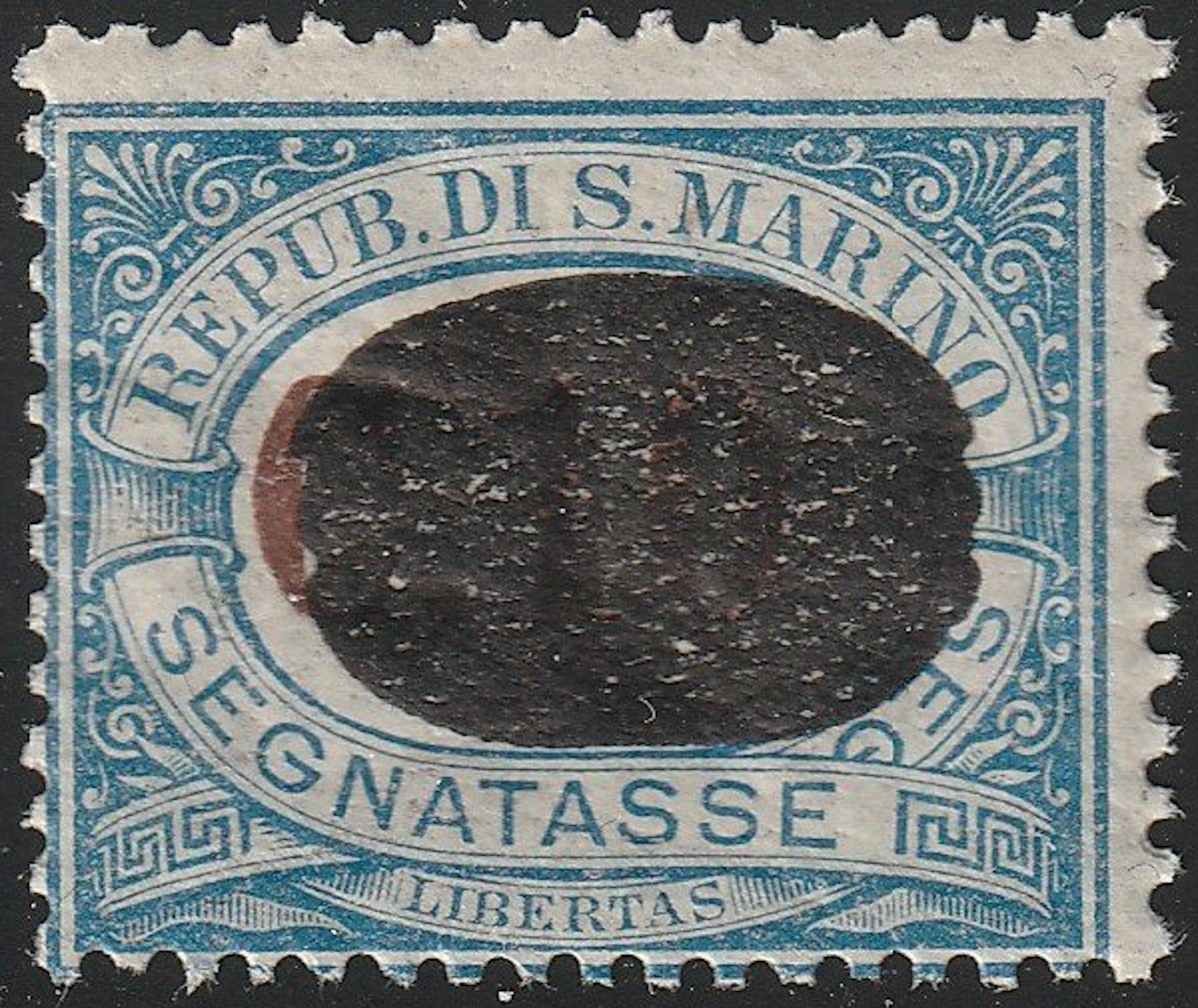 San Marino 1925 - Proof print of a fiscal stamp