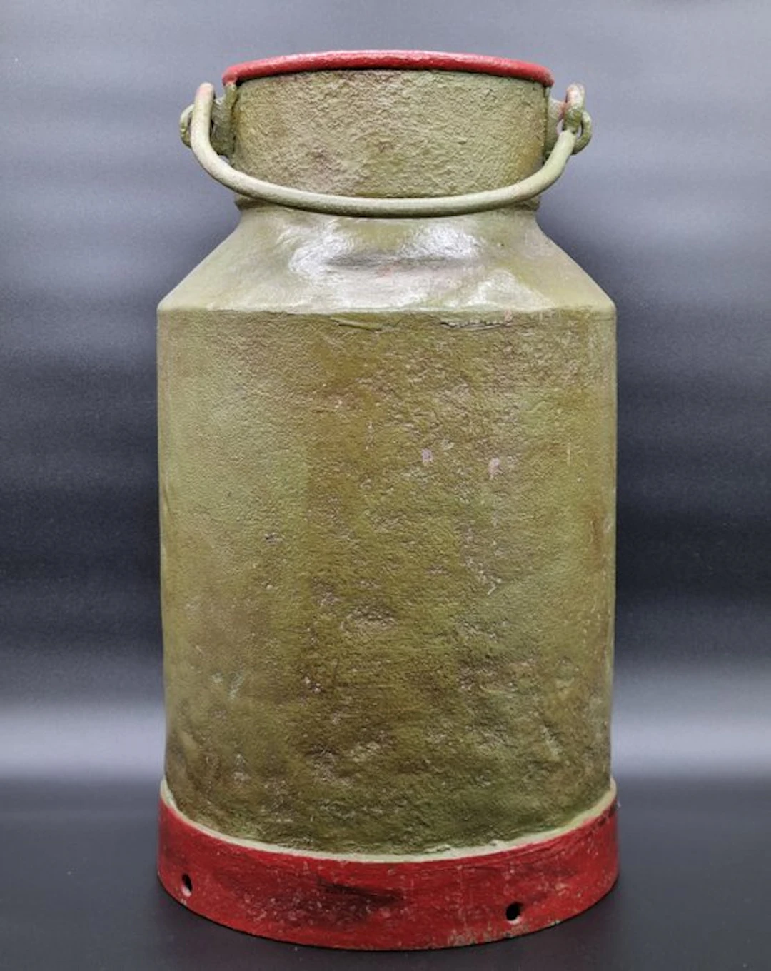Vintage Milchkanne – Handbemalte Dekorative Metallkanne - Milk jug - Metal