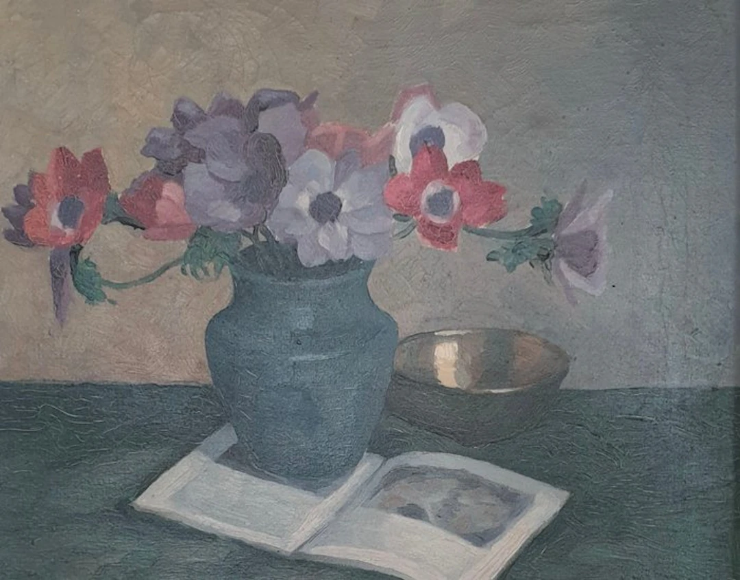 Charles Husslein (1894 - 1971) - Bouquet de fleurs