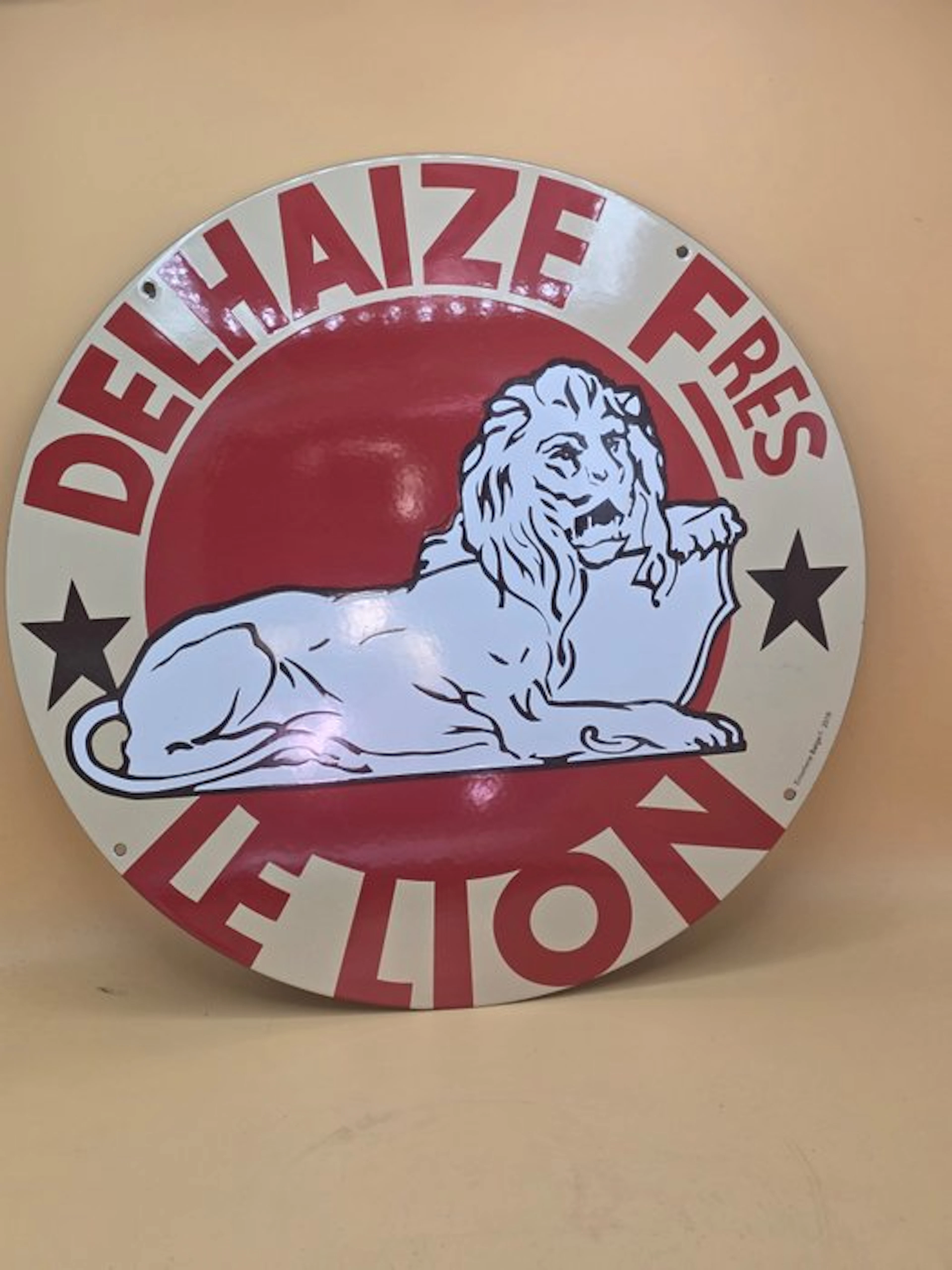 Emaillerie Belge - Delhaize brand - Advertising sign - Metal