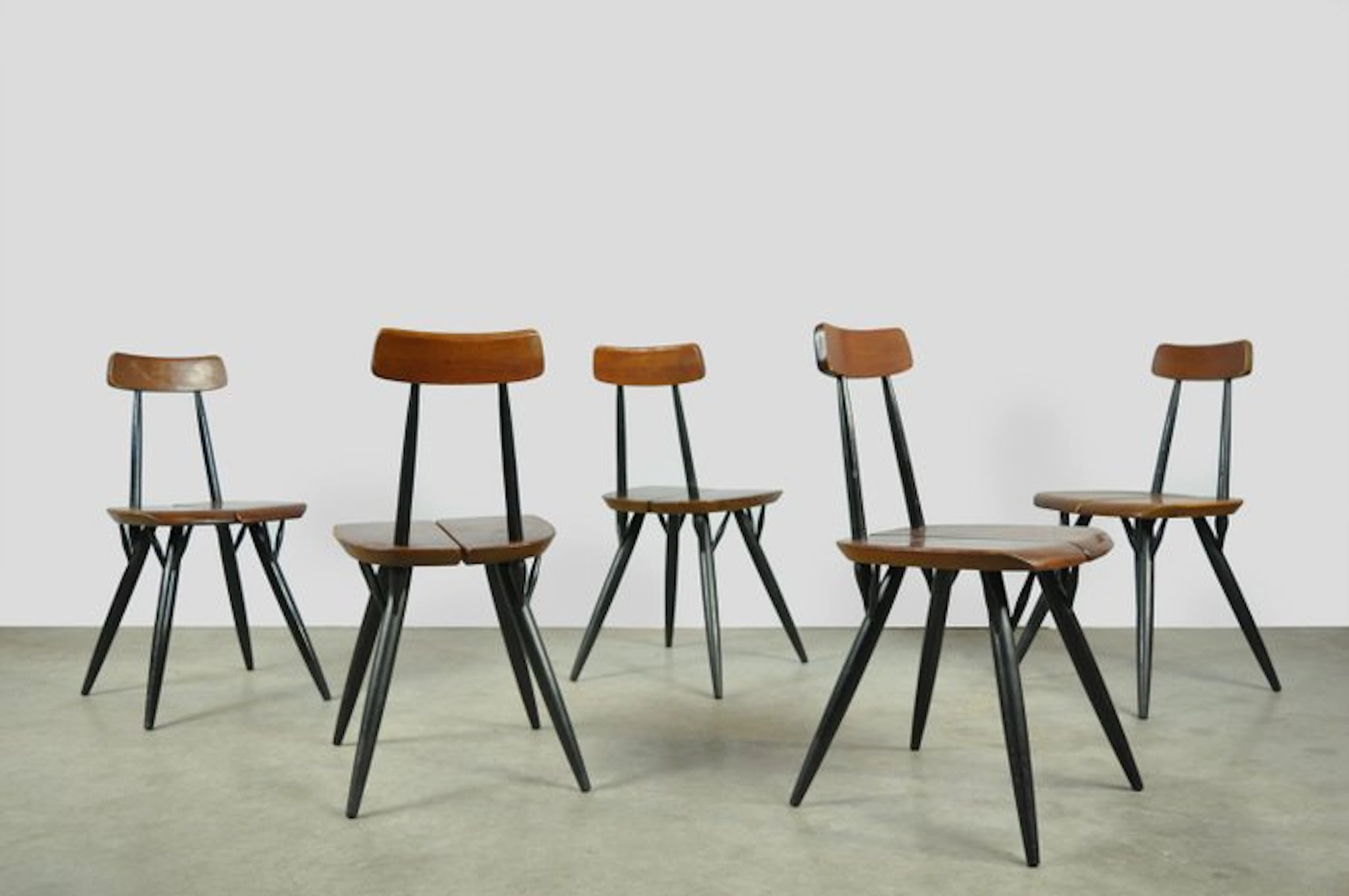 Laukaan Puu - Ilmari Tapiovaara - Chair (5) - Pirkka - Pinewood - early edition