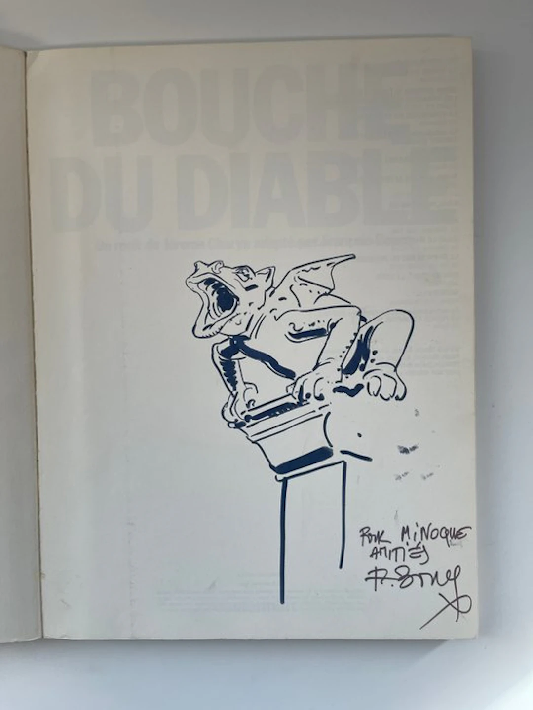 Bouche du diable + dédicace - B - 1 Album - First edition - 1990