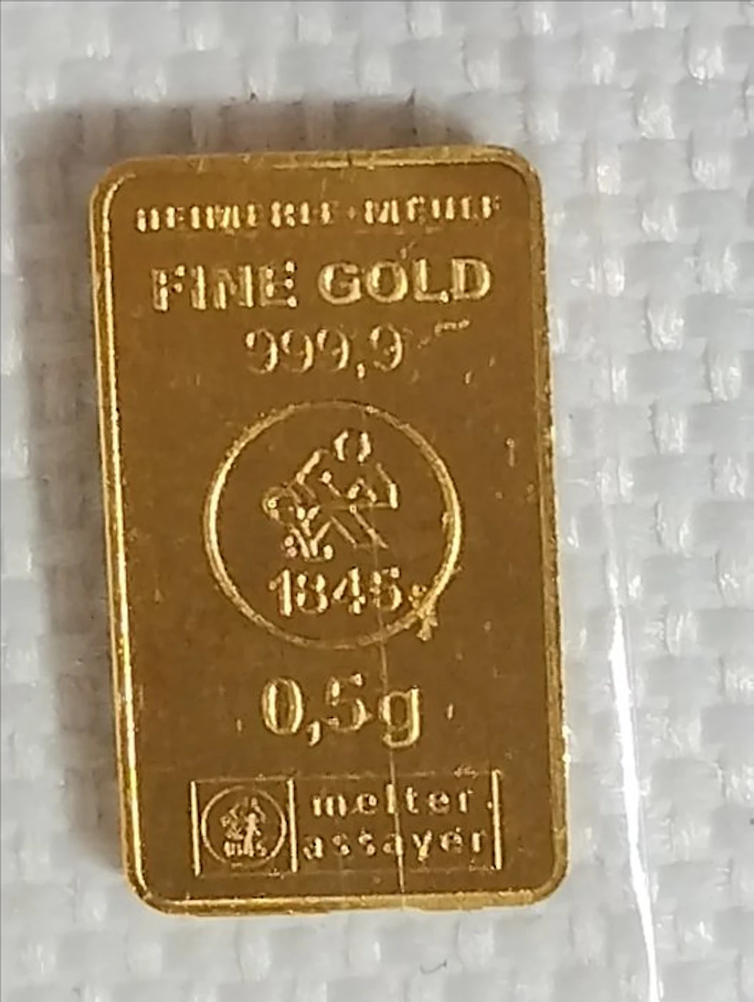 Germany. Gold bar 1845 (No reserve price)