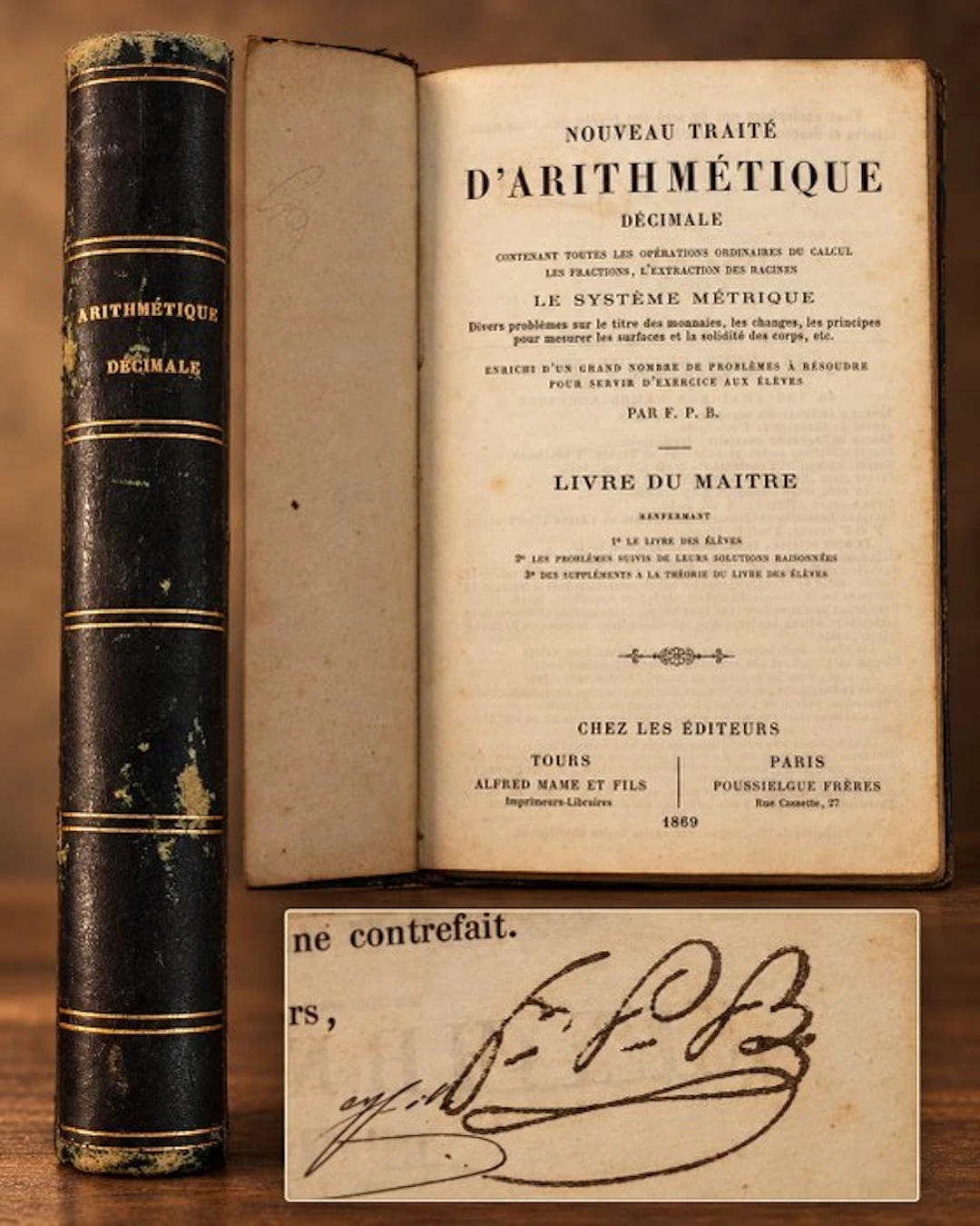 F. P. B .Frère Philippe Bransiet - Nouveau traité d'arithmétique décimale