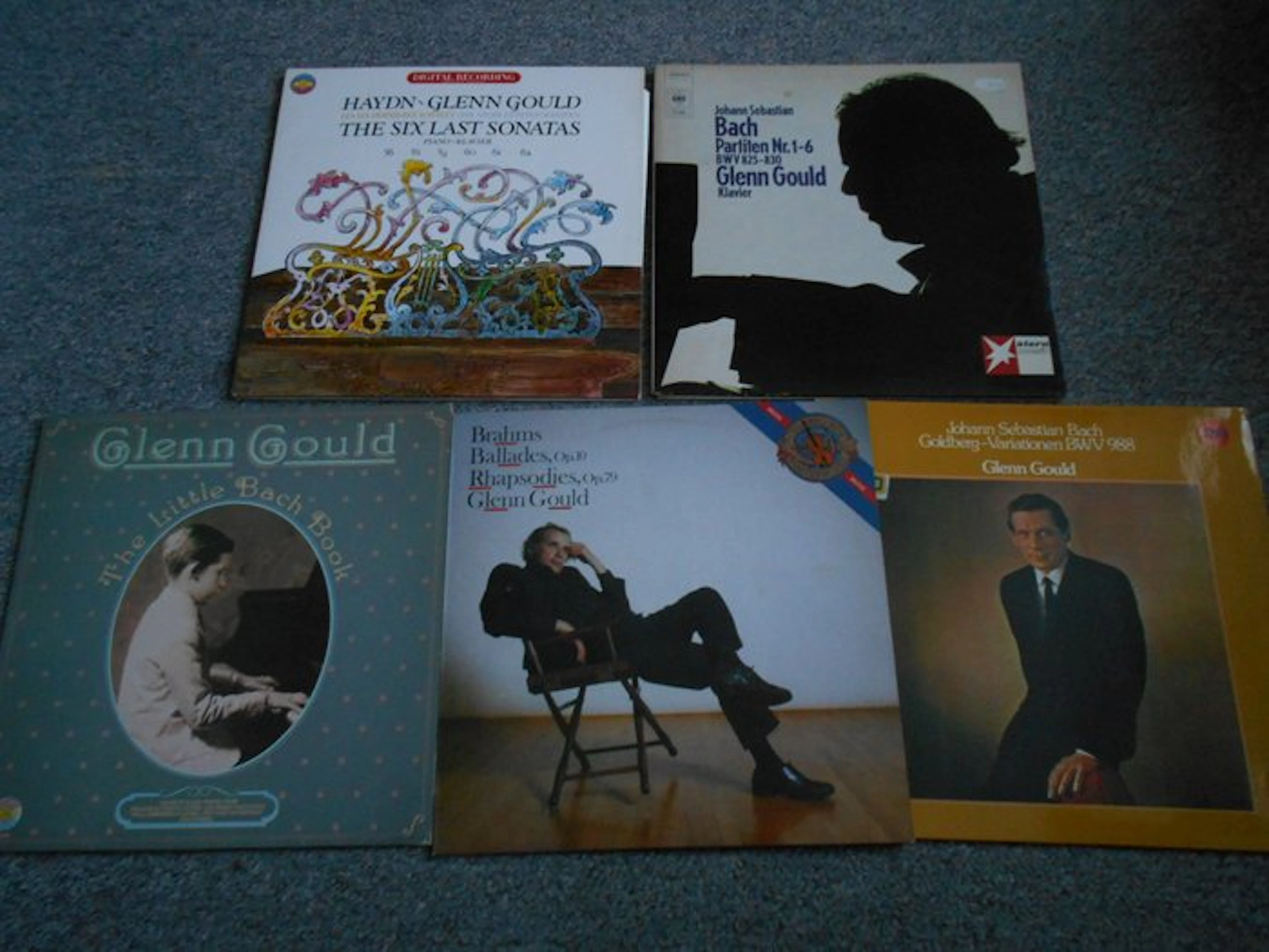 Glenn Gould - Collection of 5 albums with Glenn Gould...