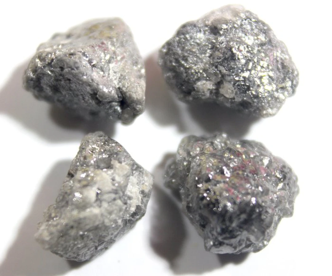 No reserve - 9.10 ct Natural Gray Diamond - Rough- 1.82 g - (4)
