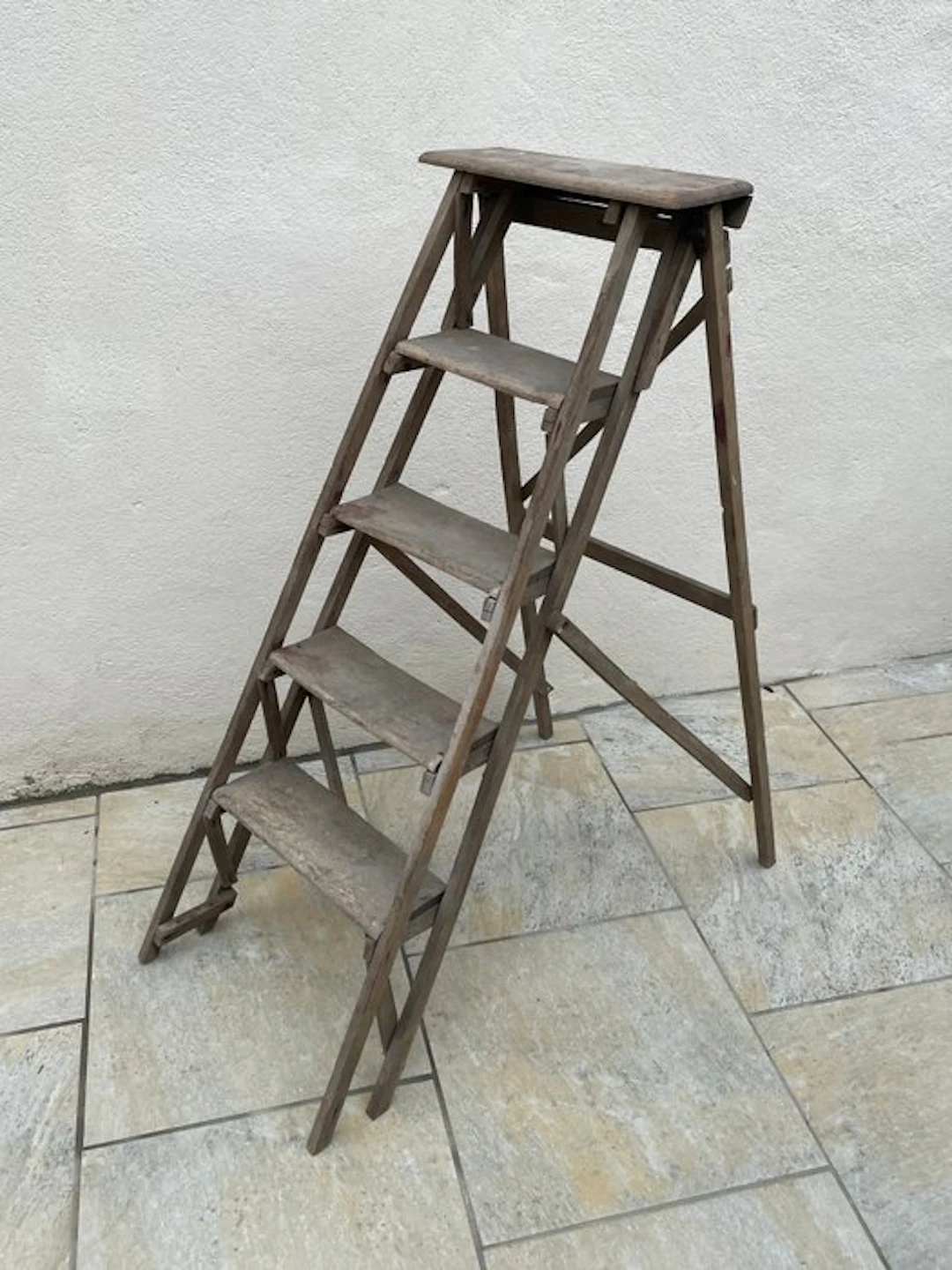 Kitchen steps - Wood - folding step ladder
