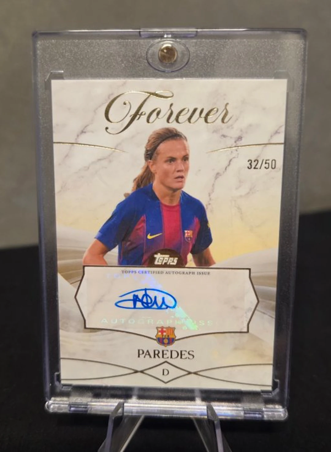 2025/26 Topps FC Barcelona 32/50 Autographed card